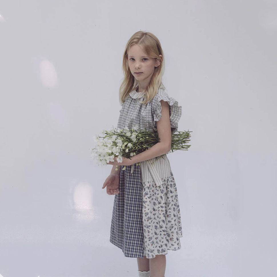 Girls Blue Cotton Skirts