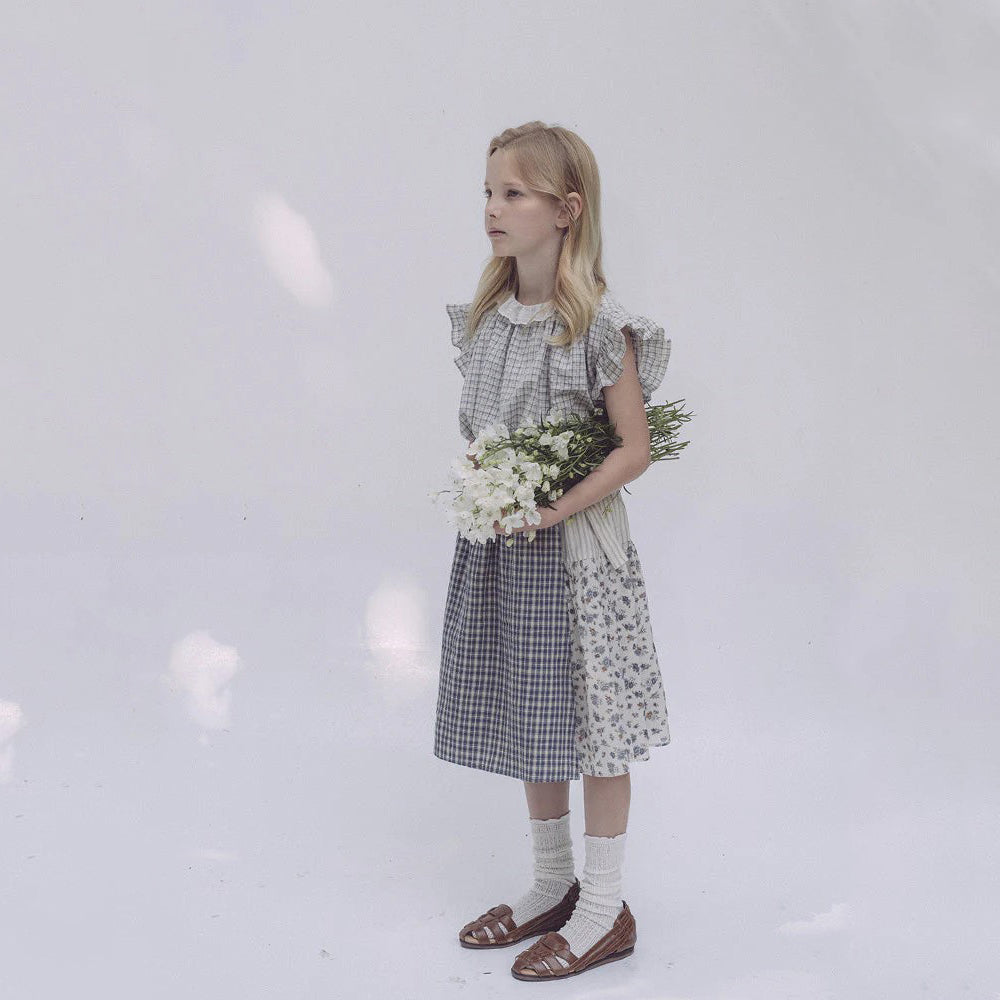 Girls Blue Cotton Skirts