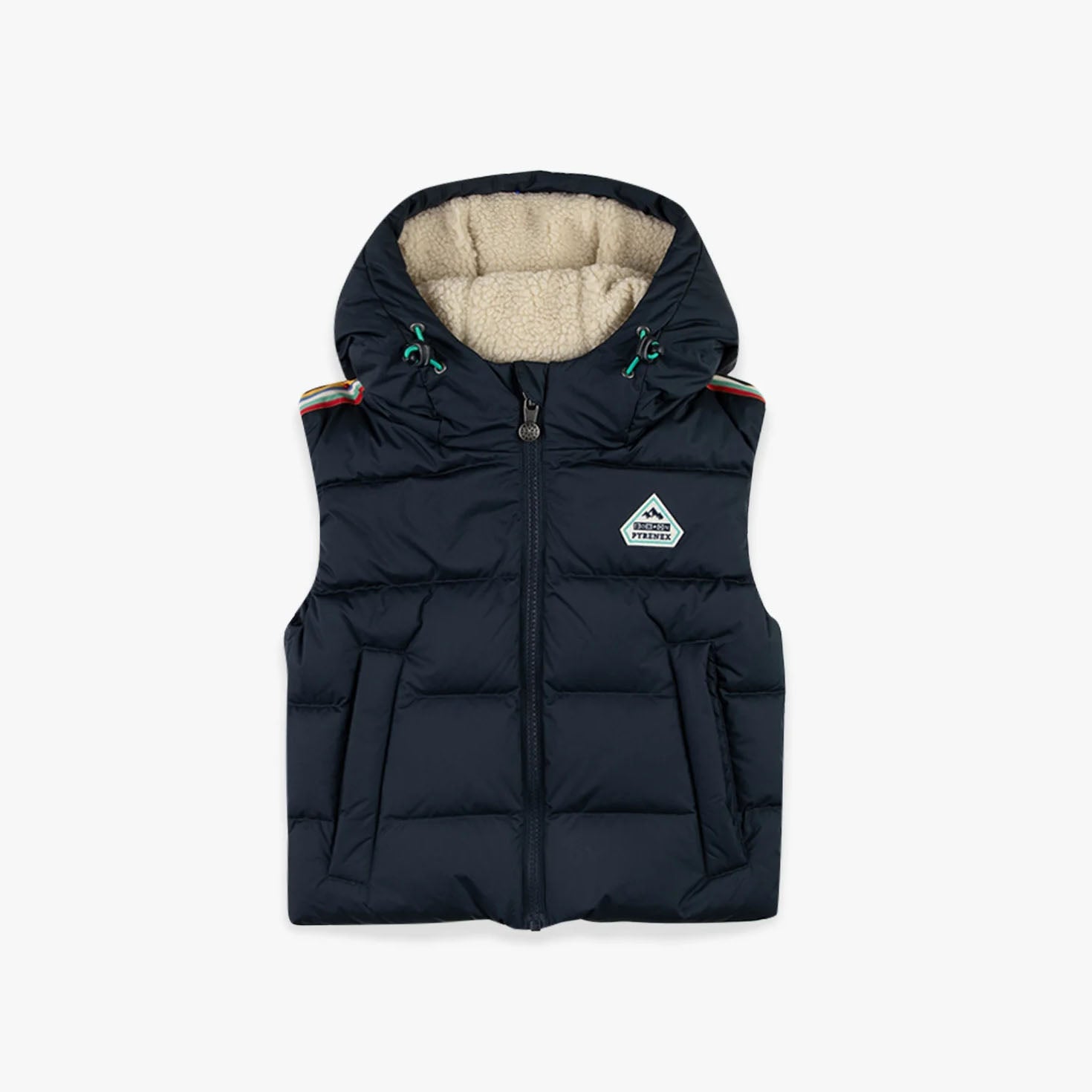 Boys & Girls Navy Padded Down Gilet(Bonton x Pyrenex)