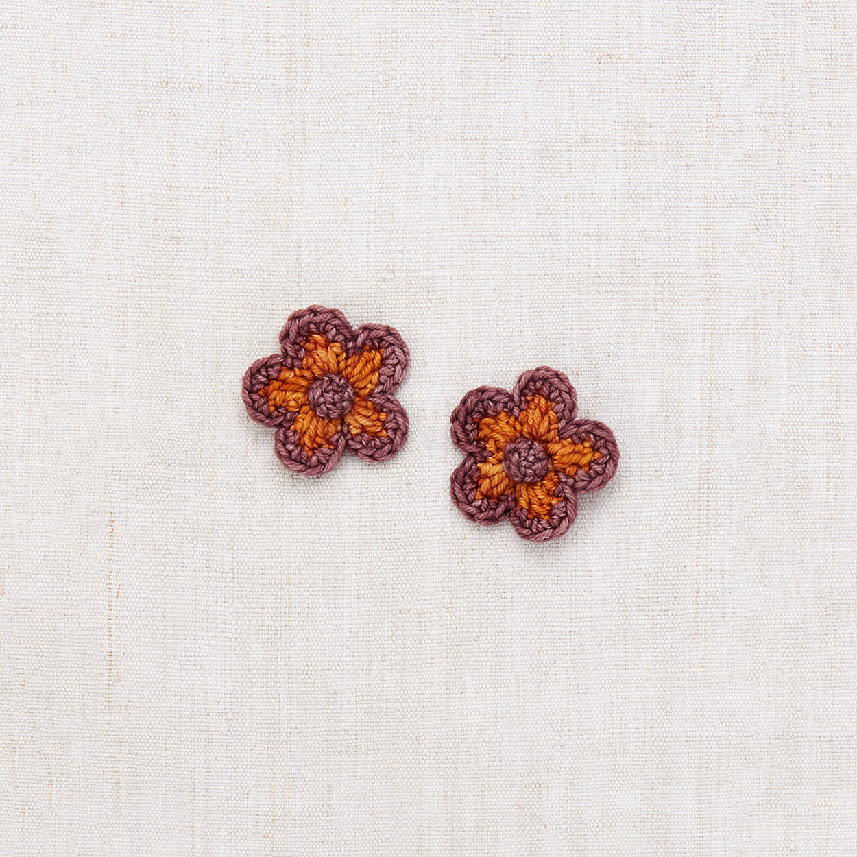 Girls Caramel Flower Hair Clips