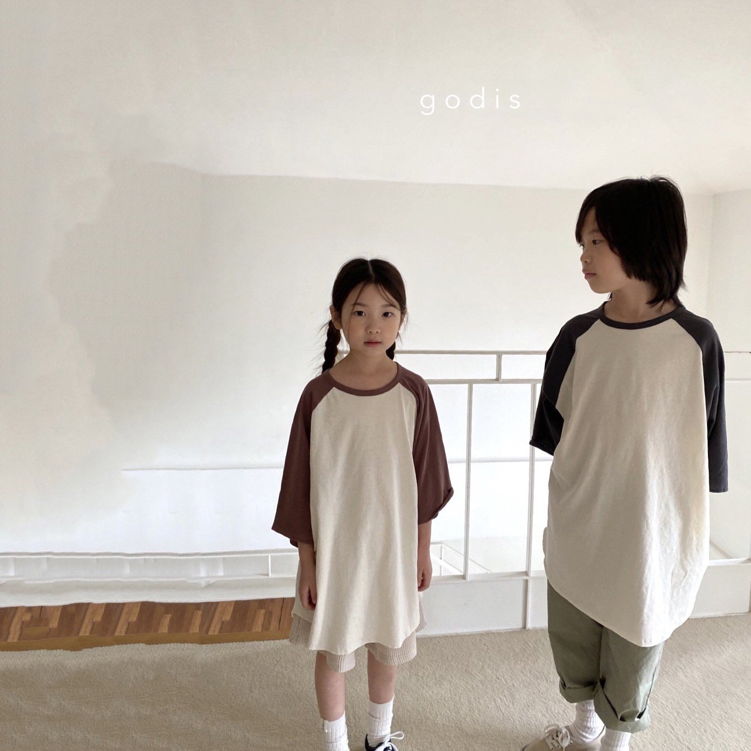 Boys & Girls Charcoal Cotton T-Shirt