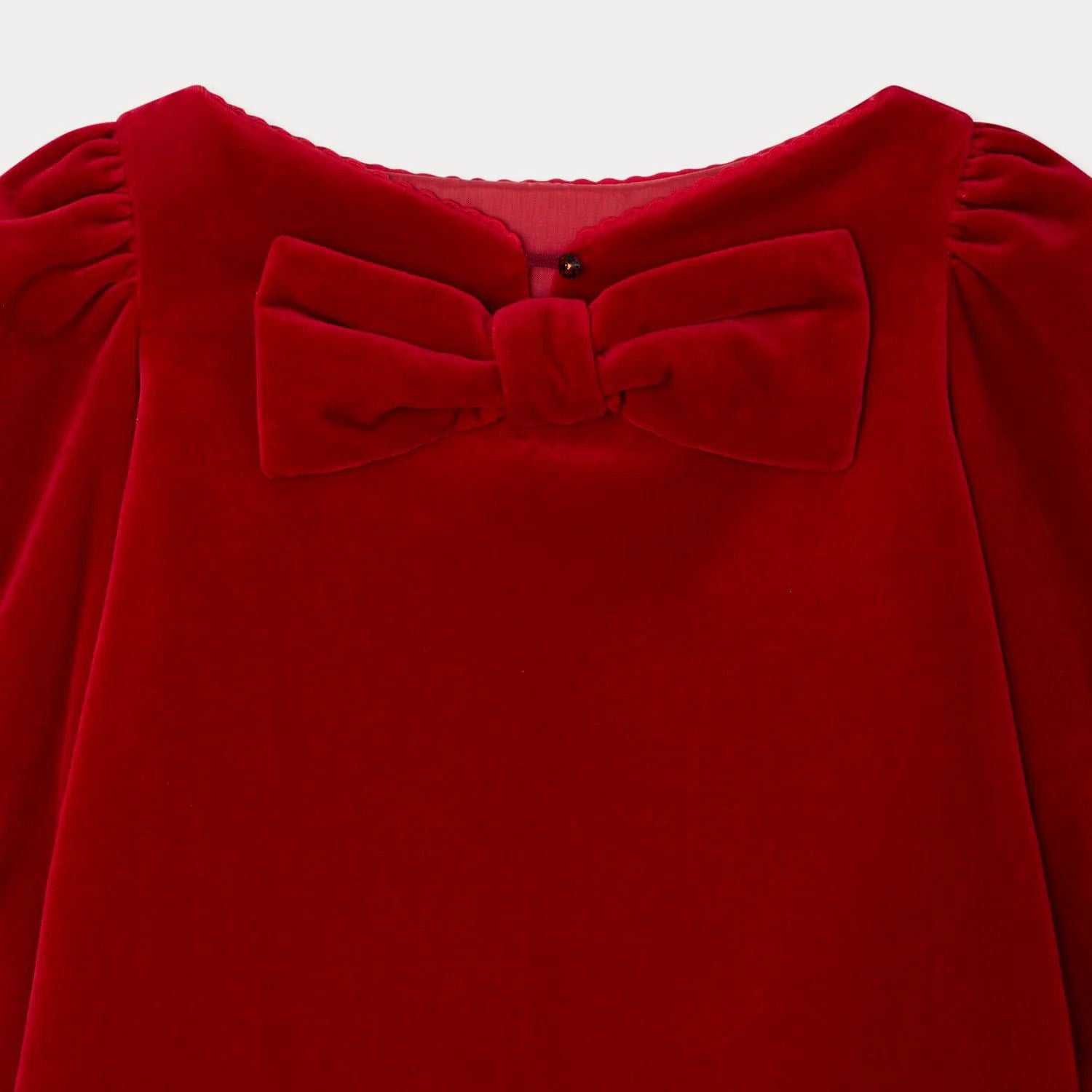 Girls Rouge Velvet Dress
