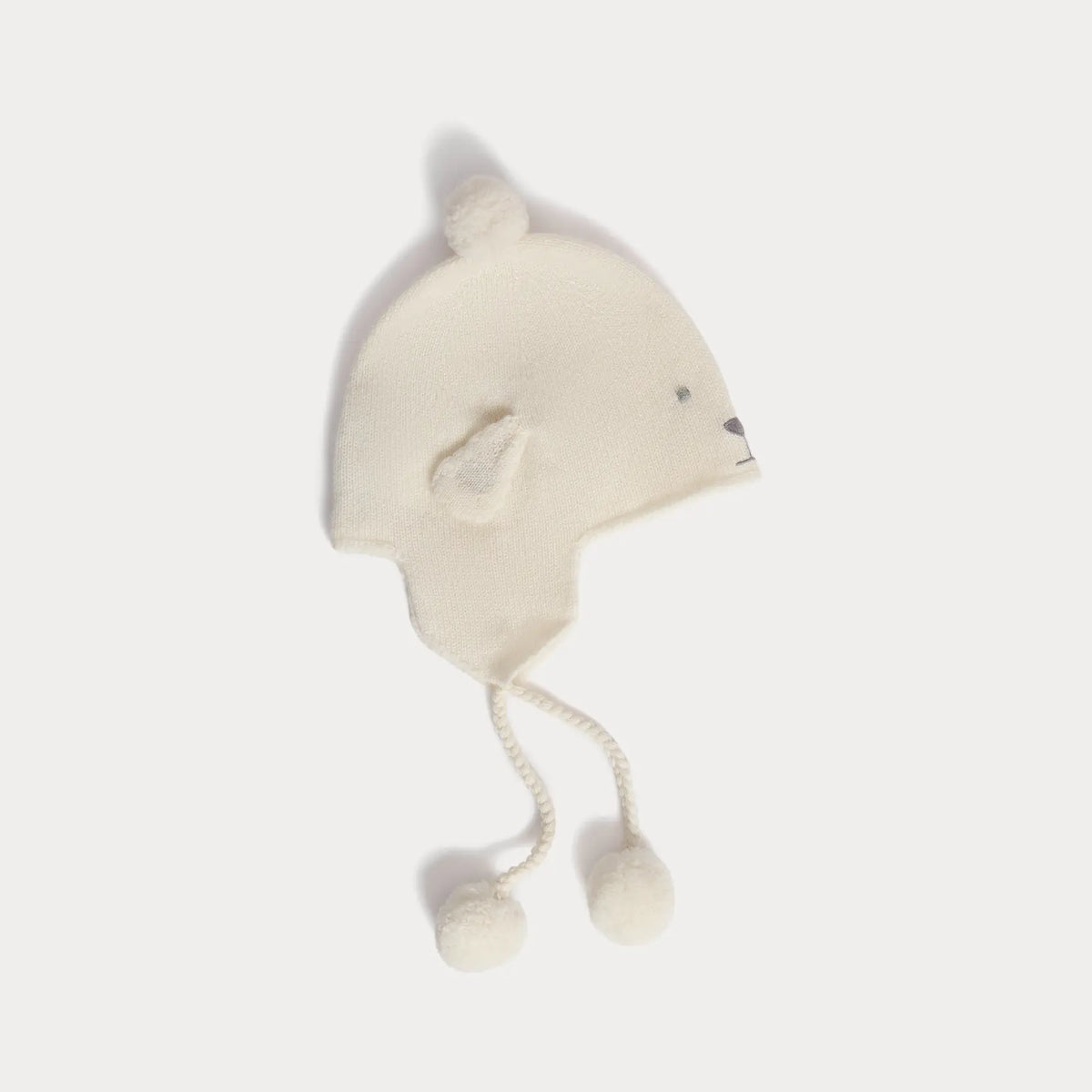Baby Boys & Girls White Cashmere Hat