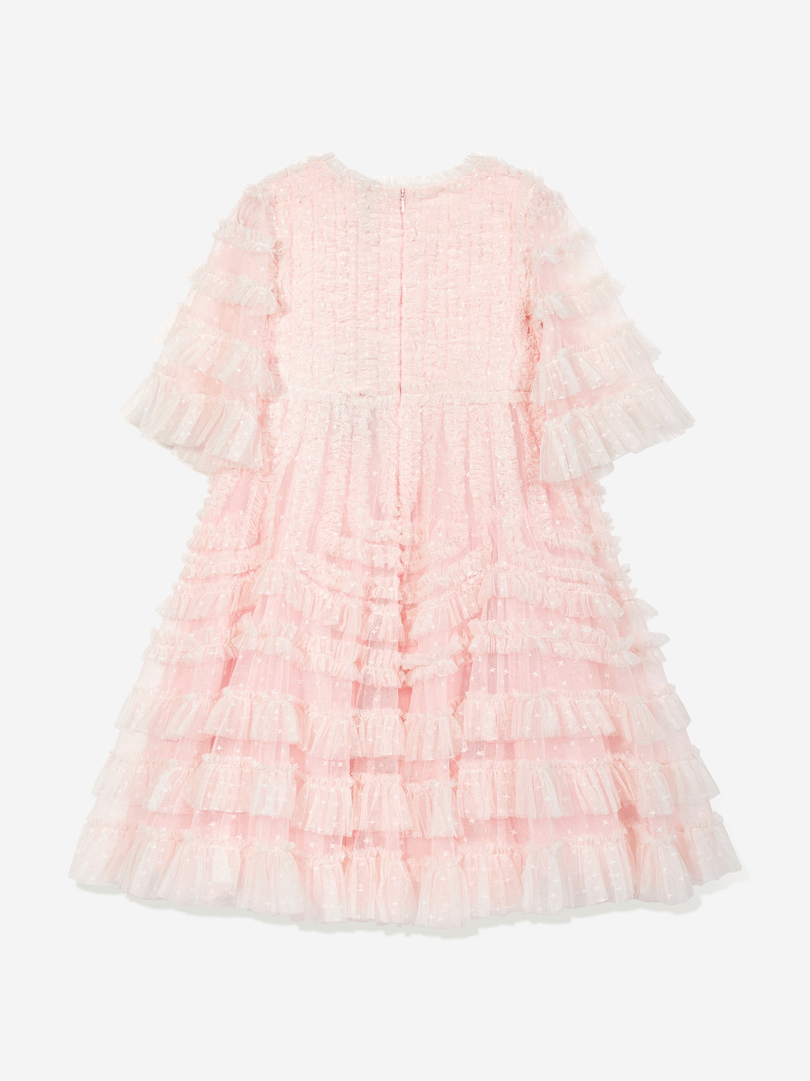 Needle & Thread Girls La Vie En Rose Dress in Pink
