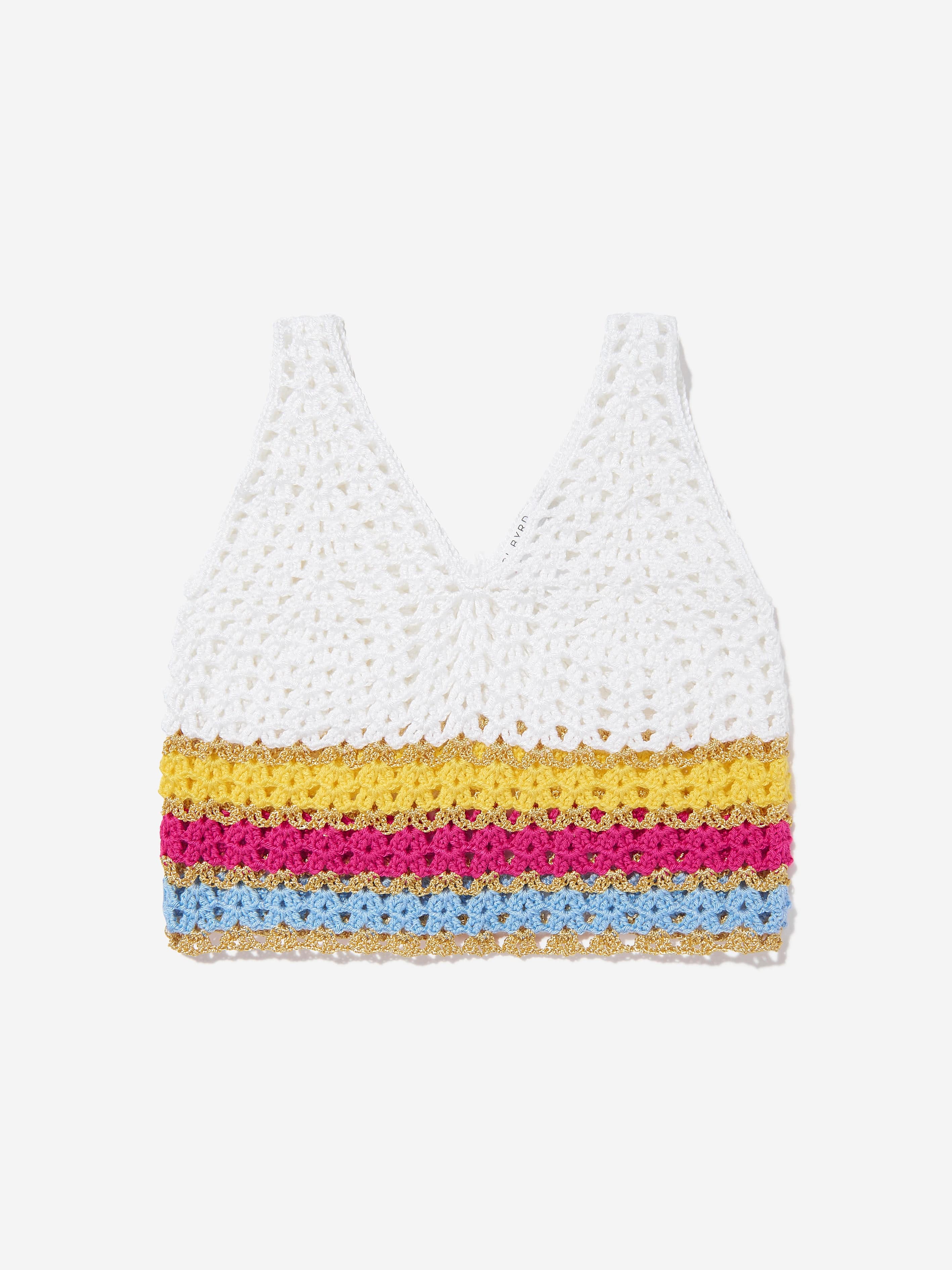 Girls Lavera Crop Top in White