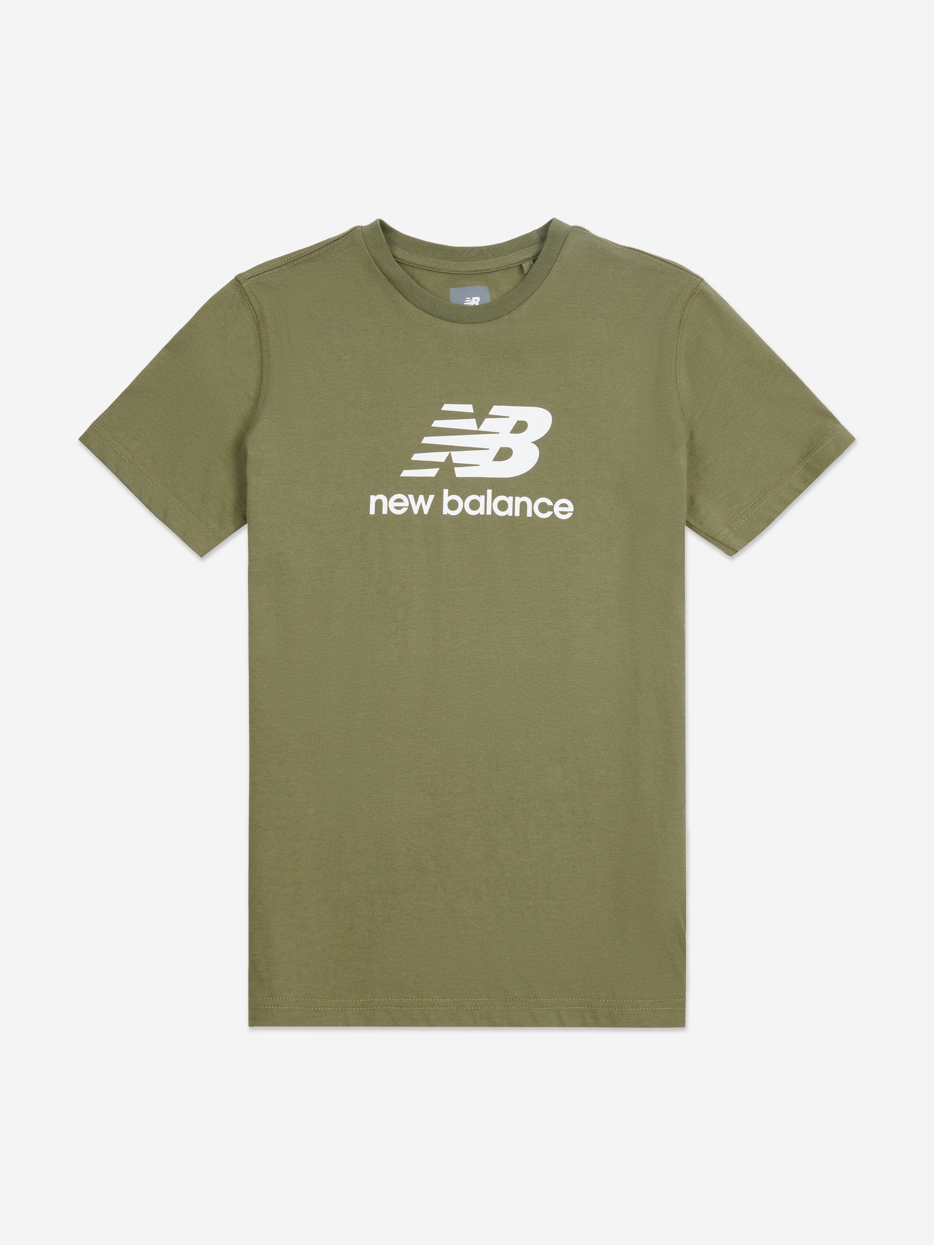 Boys Jersey Stacked Logo T-Shirt in Green