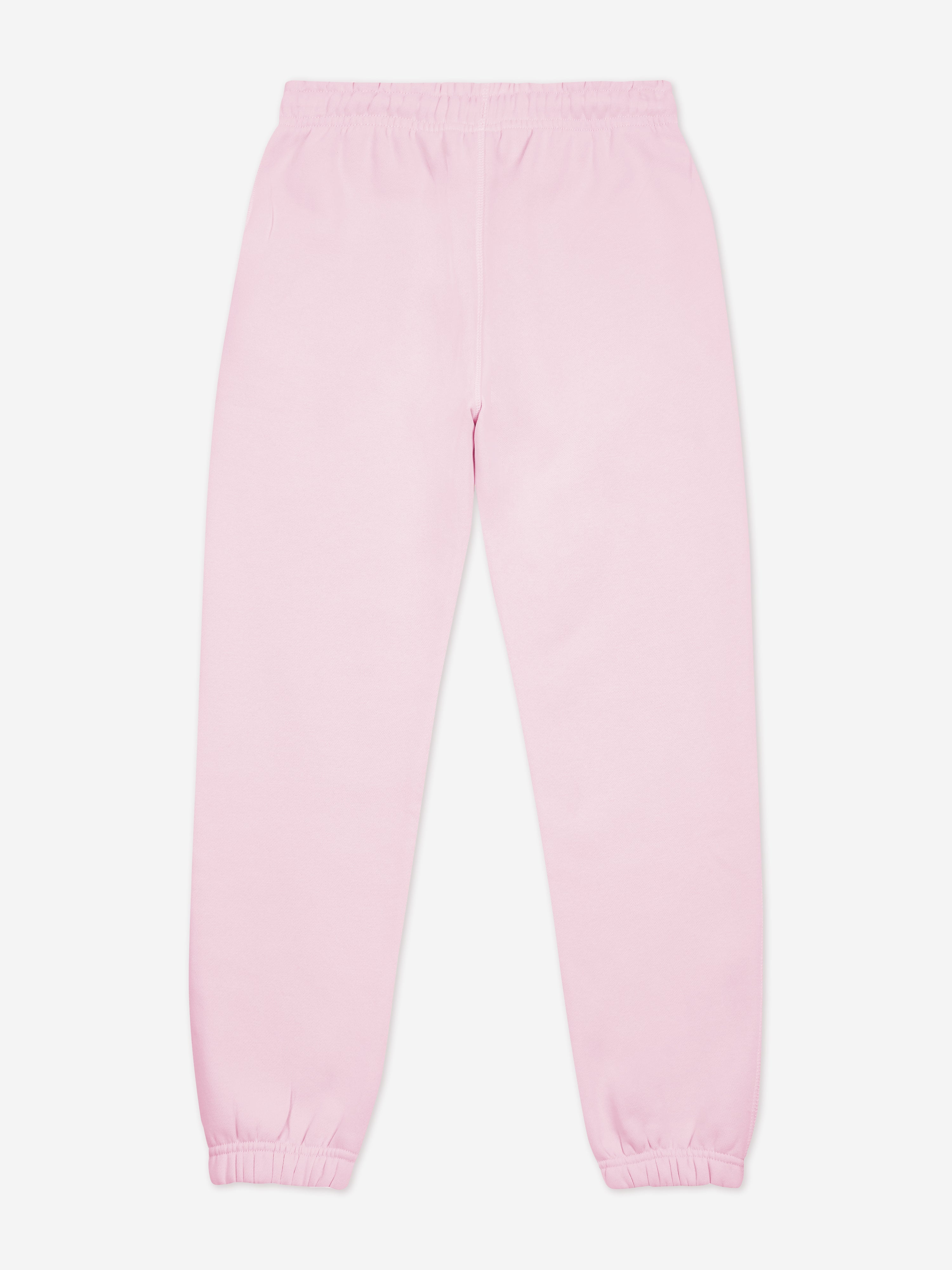 New Balance Girls Brush Back Small Logo Joggers in Pink