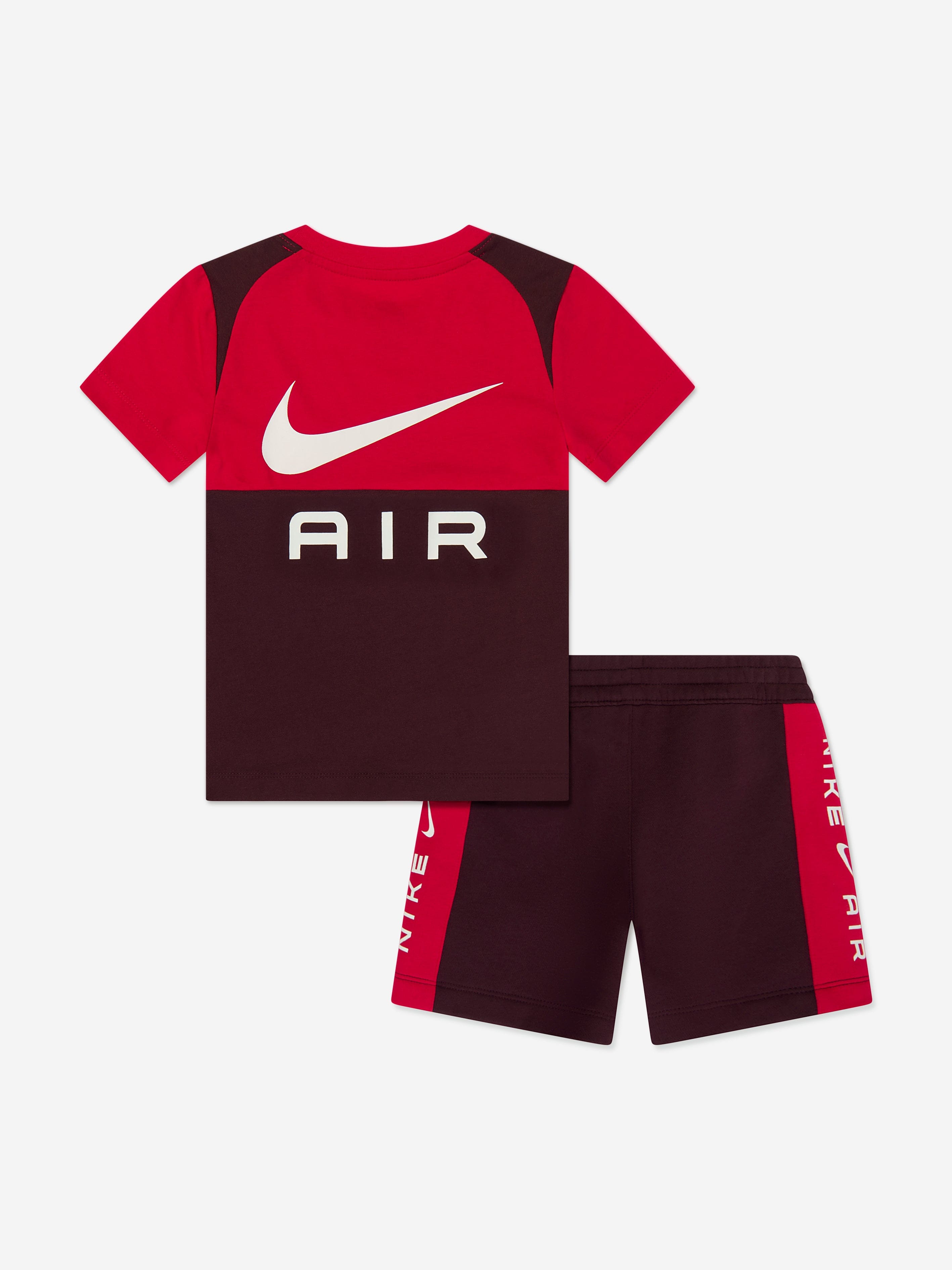 Boys Air Fleece Short Set in Red