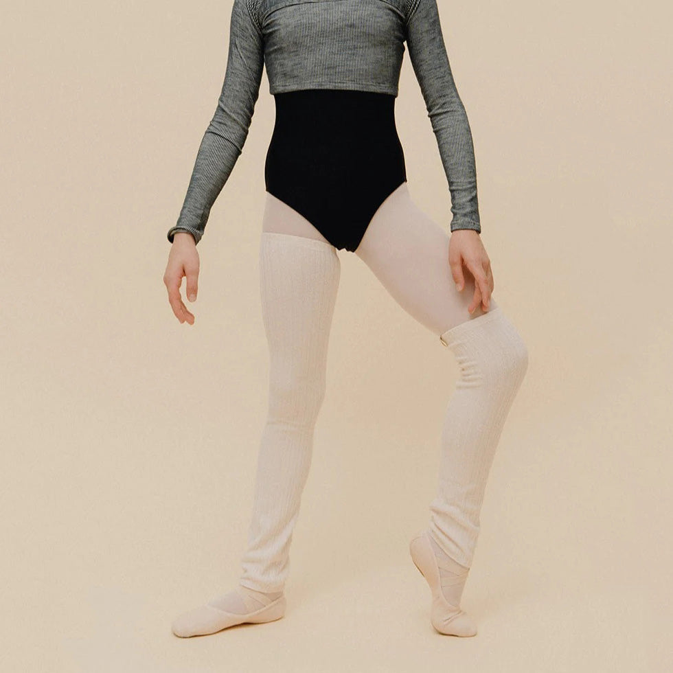 Boys & Girls Pale Pink Ballet Warm Up Socks