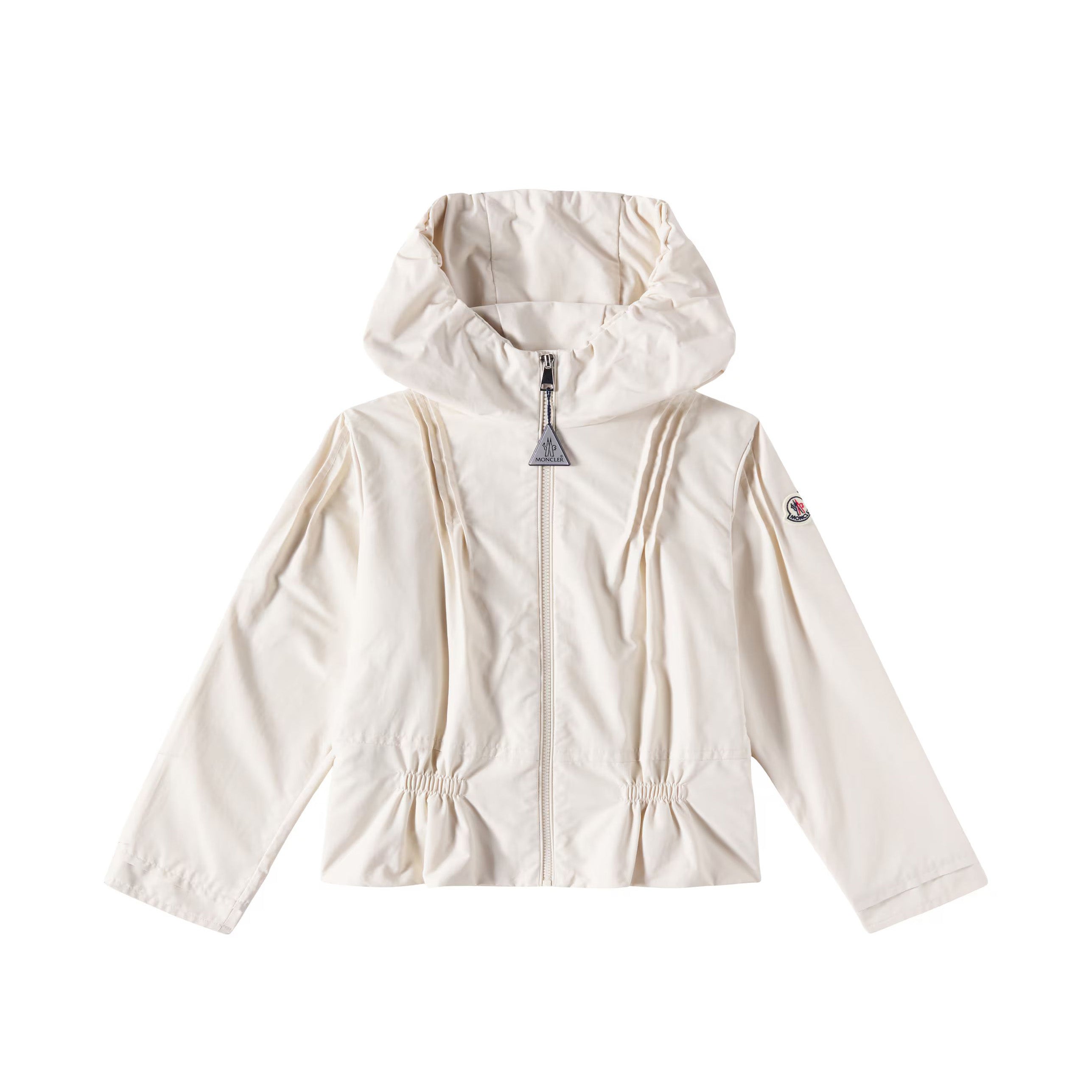 Girls Ivory Hooded Jacket