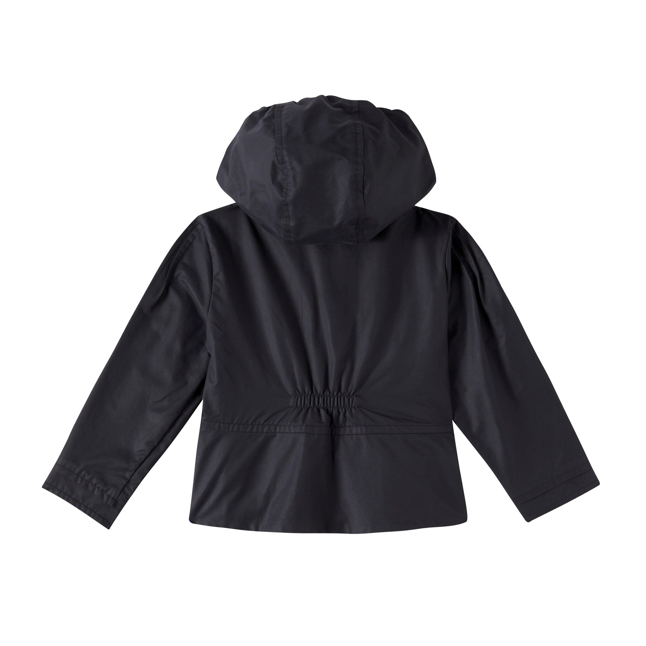 Girls Black Hooded Jacket