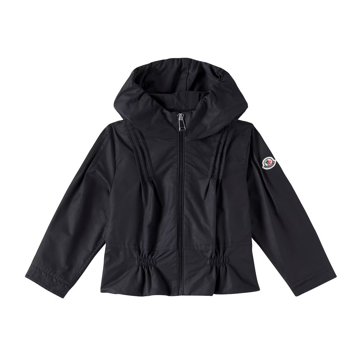 Girls Black Hooded Jacket