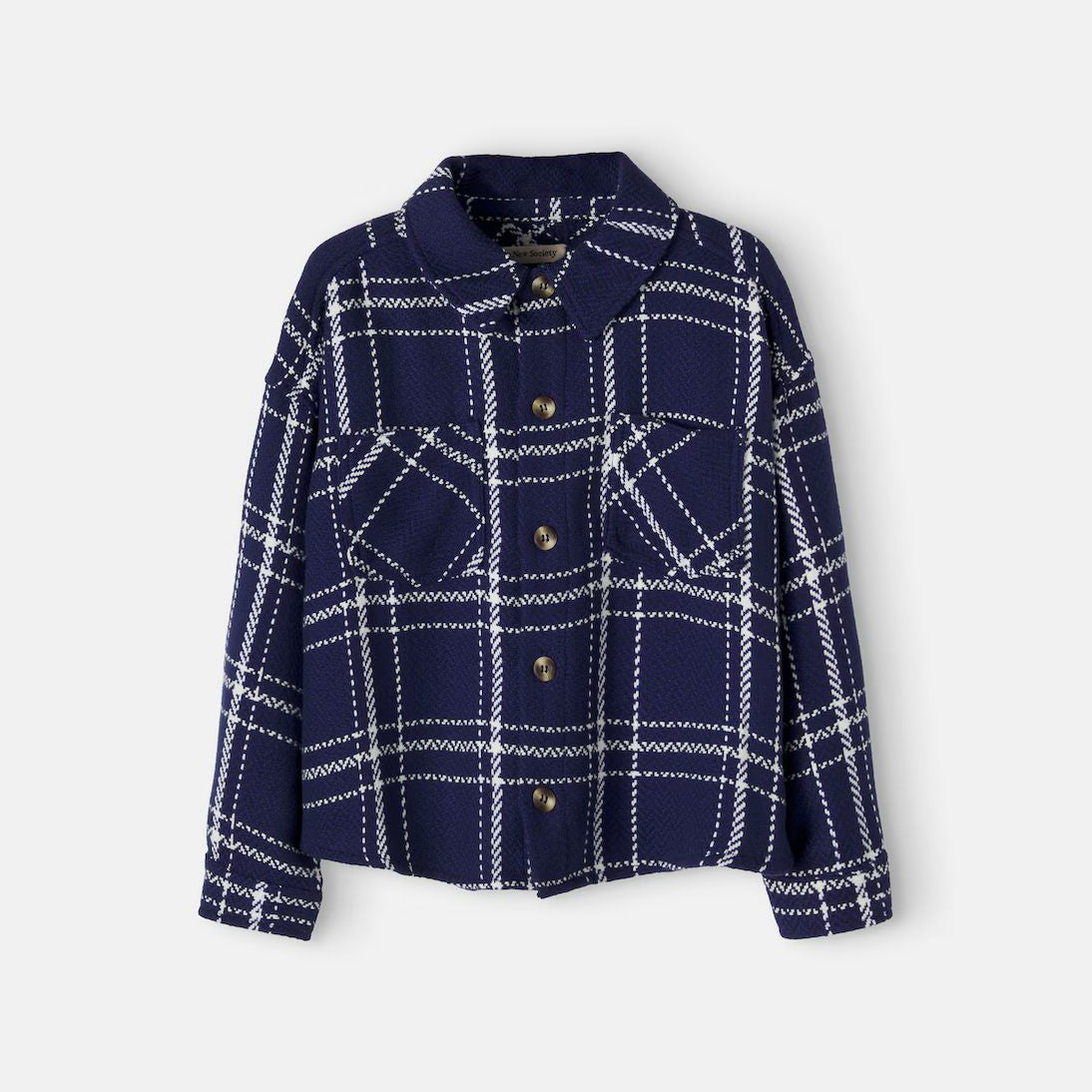 Boys & Girls Blue Check Cotton Shirt