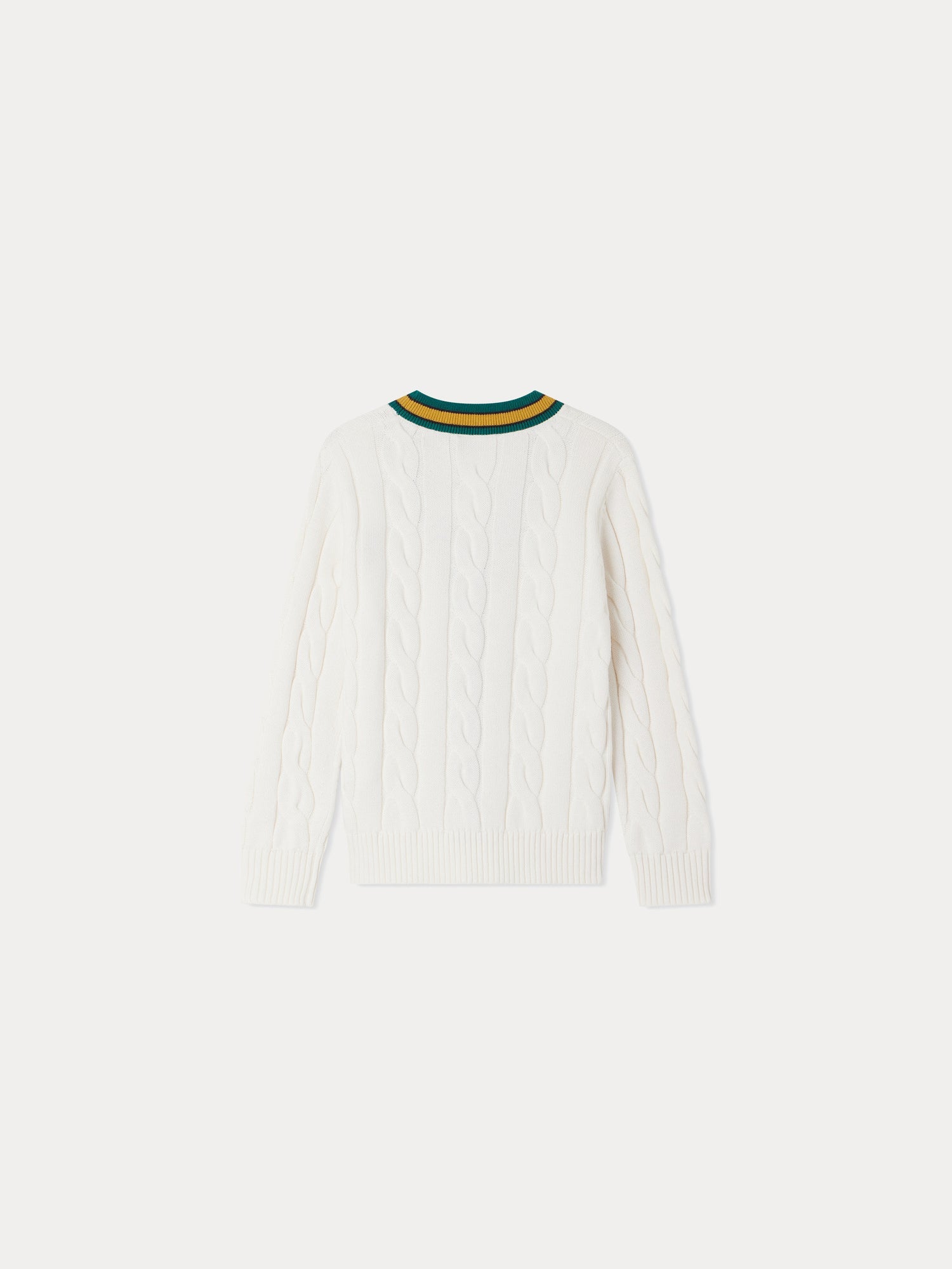 Boys White Cotton Cardigan