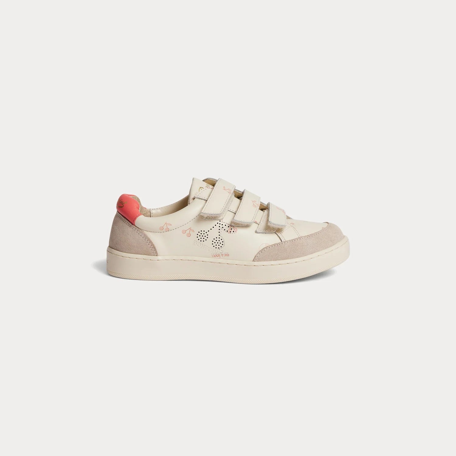 Boys & Girls Beige Velcro Shoes