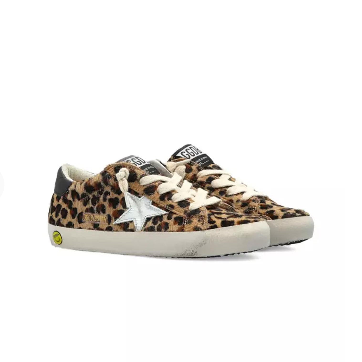 Boys & Girls Leopard "SUPER-STAR" Shoes