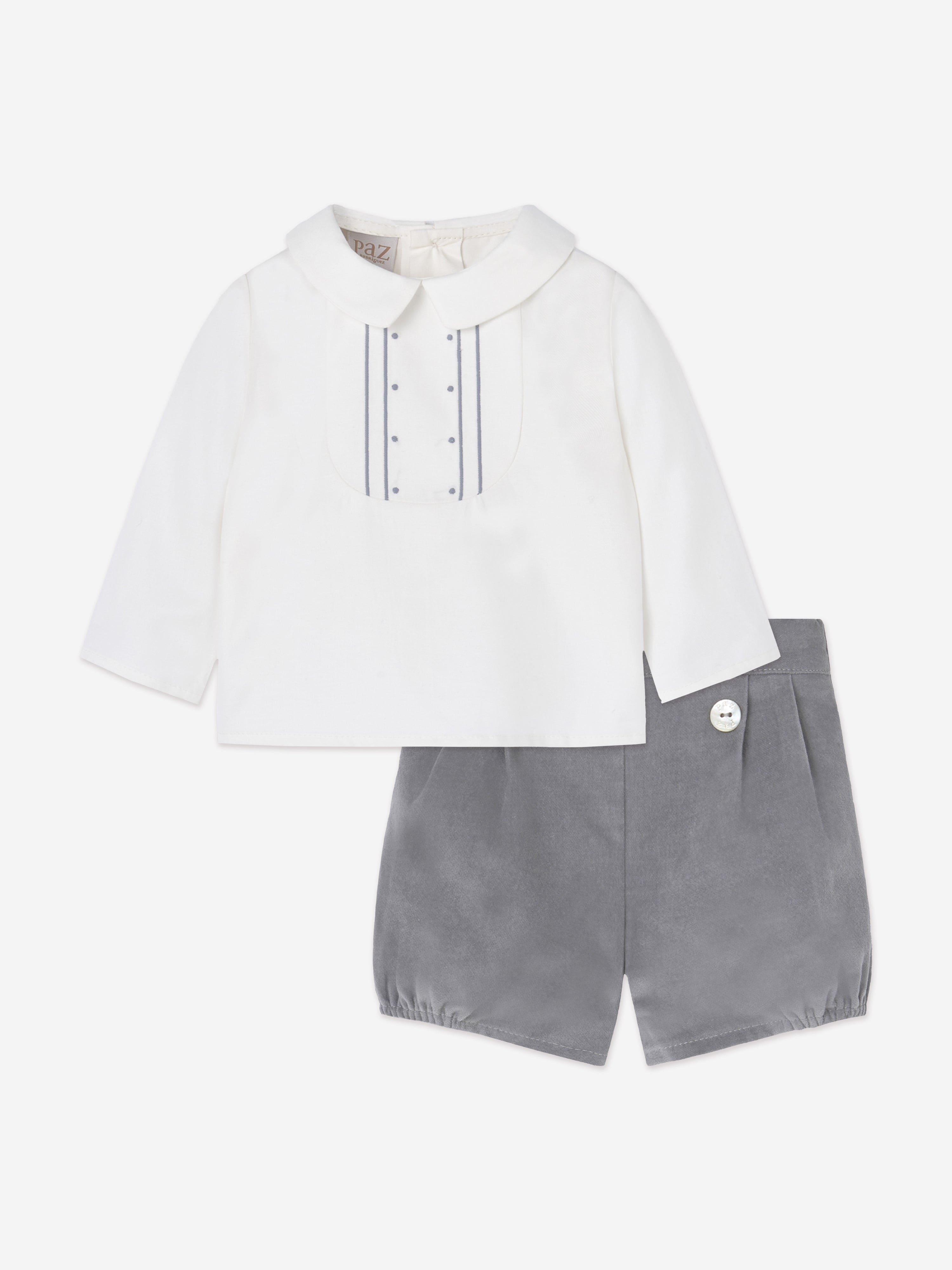 Baby Boys Short Set in Grey