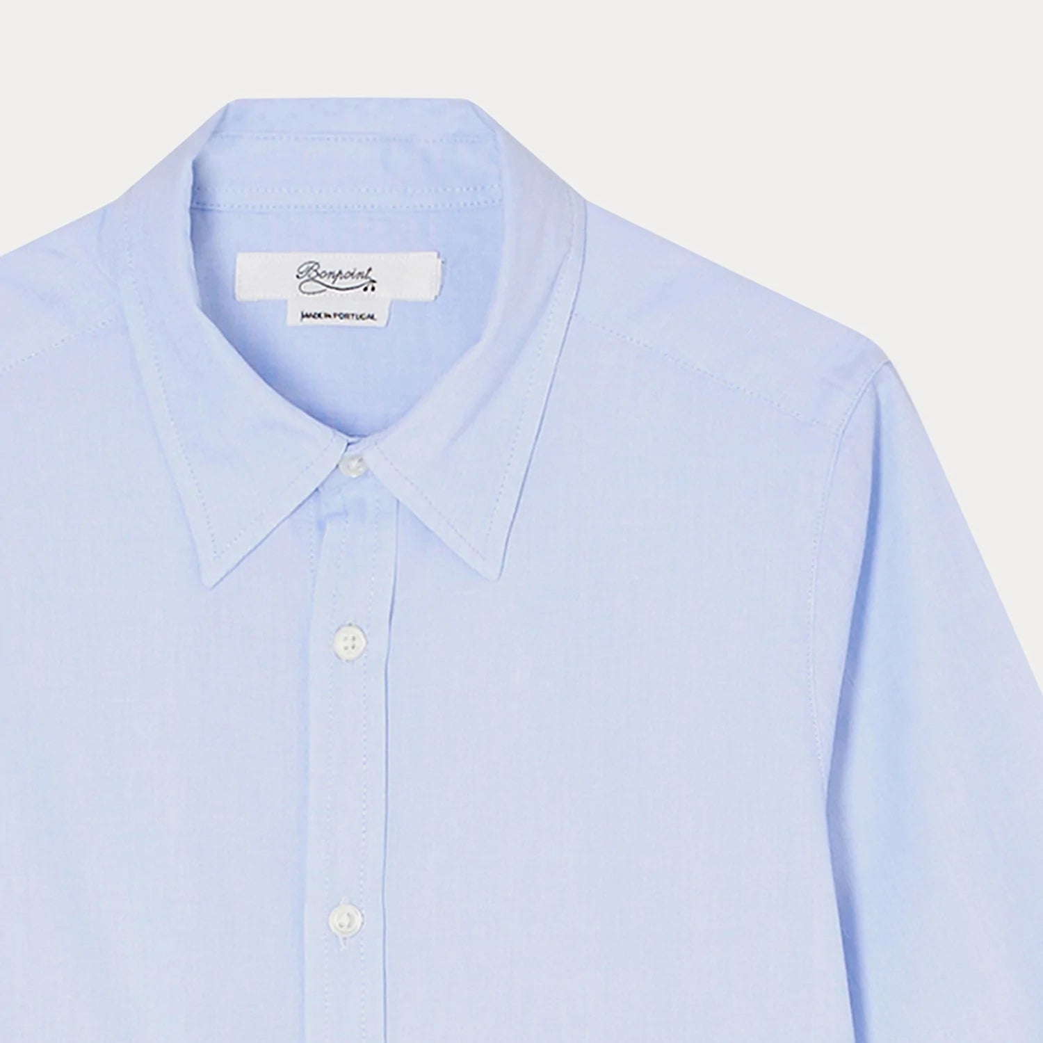 Boys Light Blue Cotton Shirt