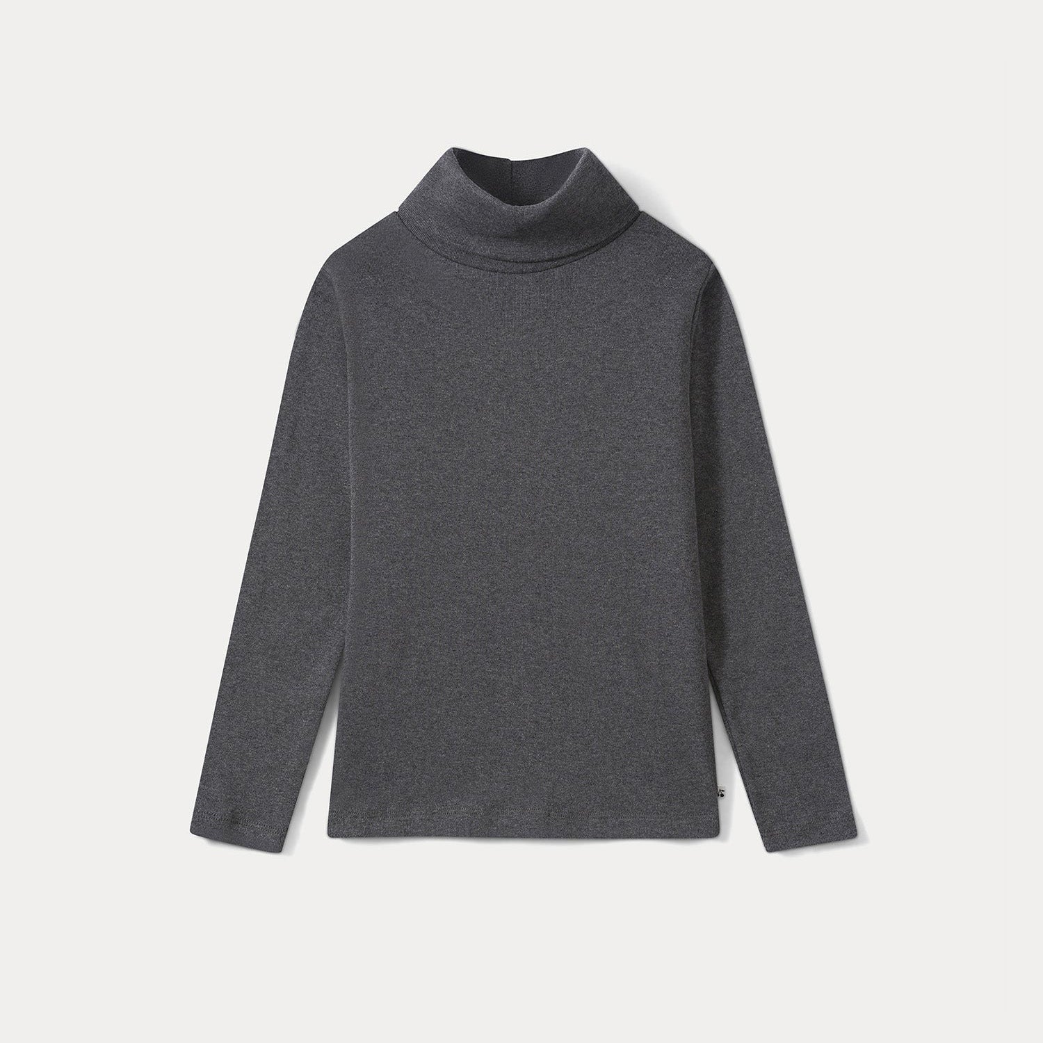 Girls Dark Grey Cotton T-Shirt