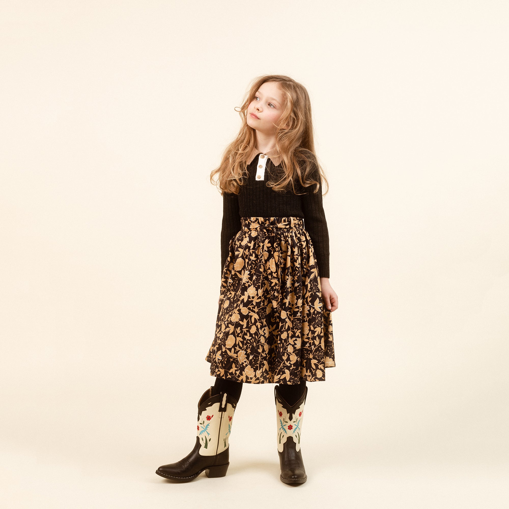 Boys & Girls Black Wool Sweater