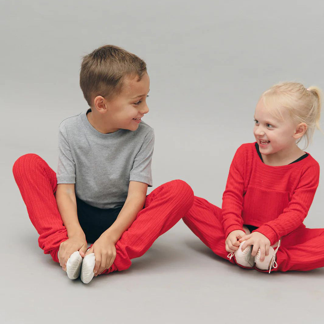 Girls Red Ballet Top(Poppy - Kids Vika Top)