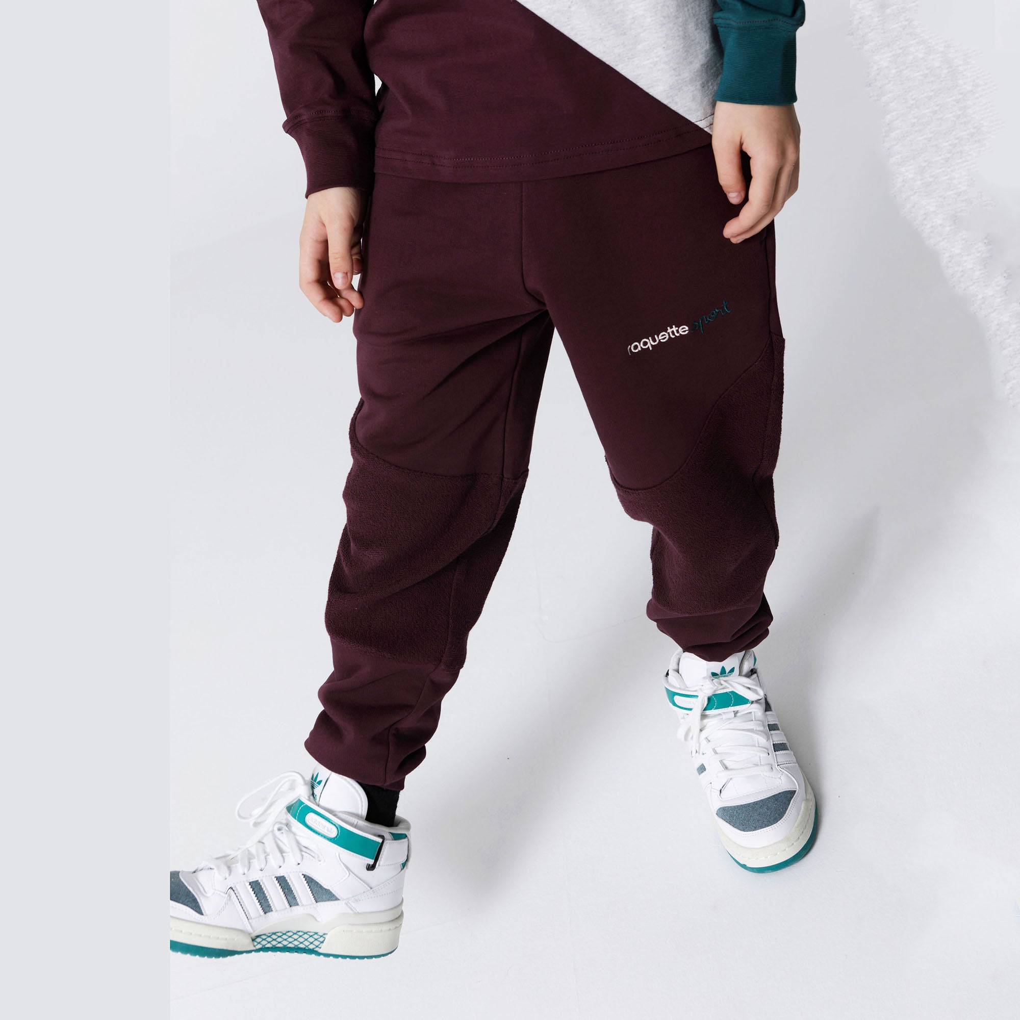 Boys & Girls Purple Cotton Trousers