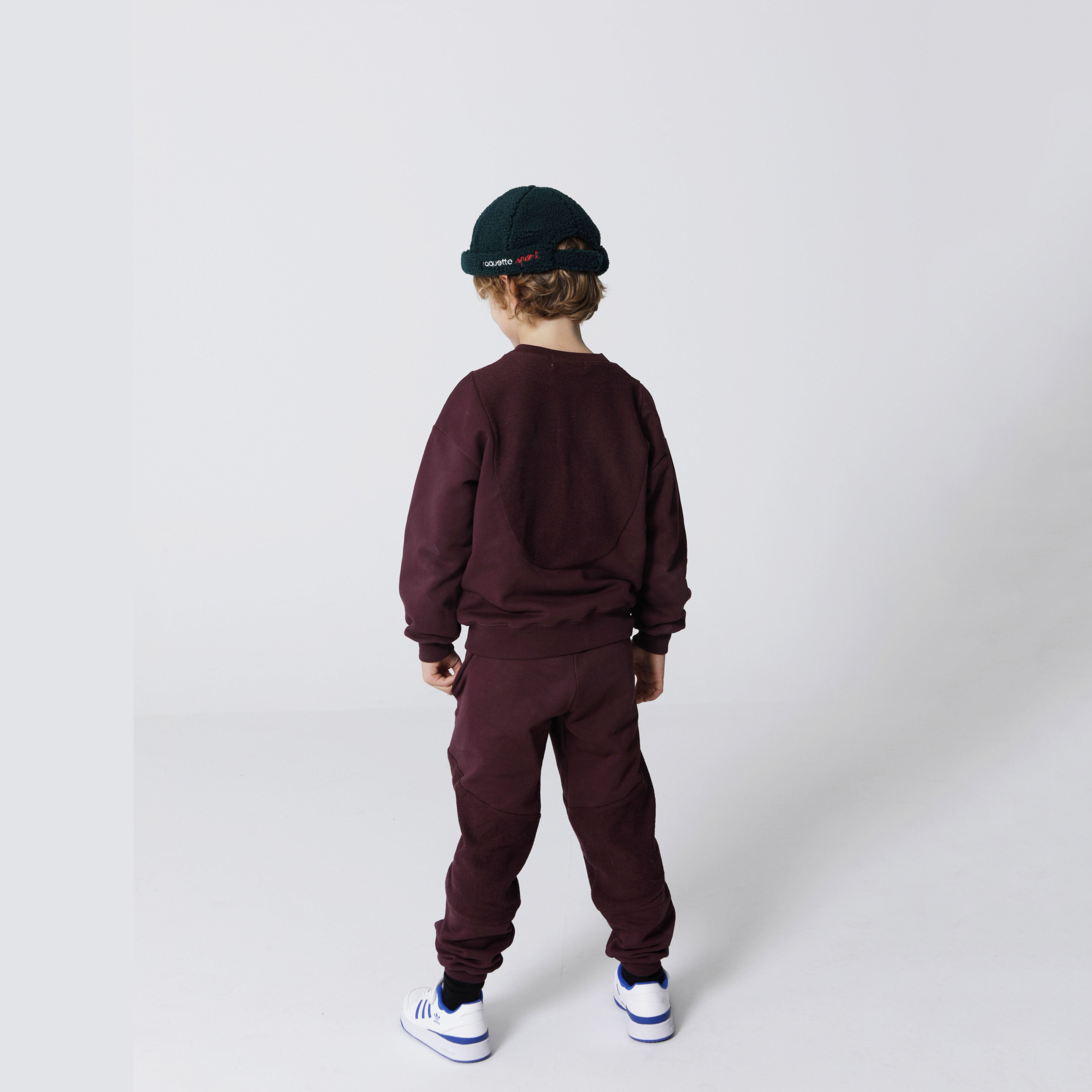Boys & Girls Purple Cotton Trousers