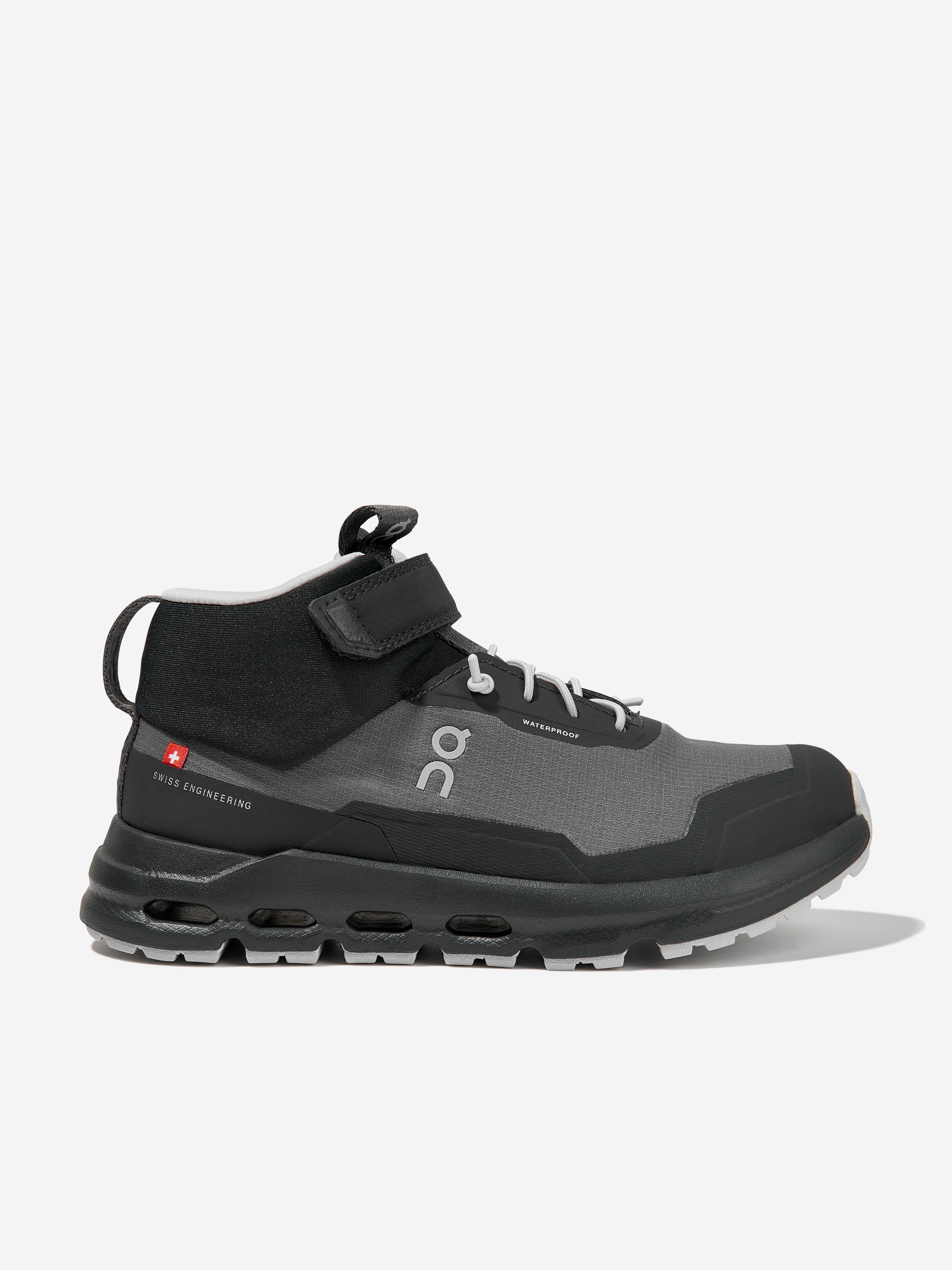 Kids Cloudhero Mid Waterproof Trainers in Grey