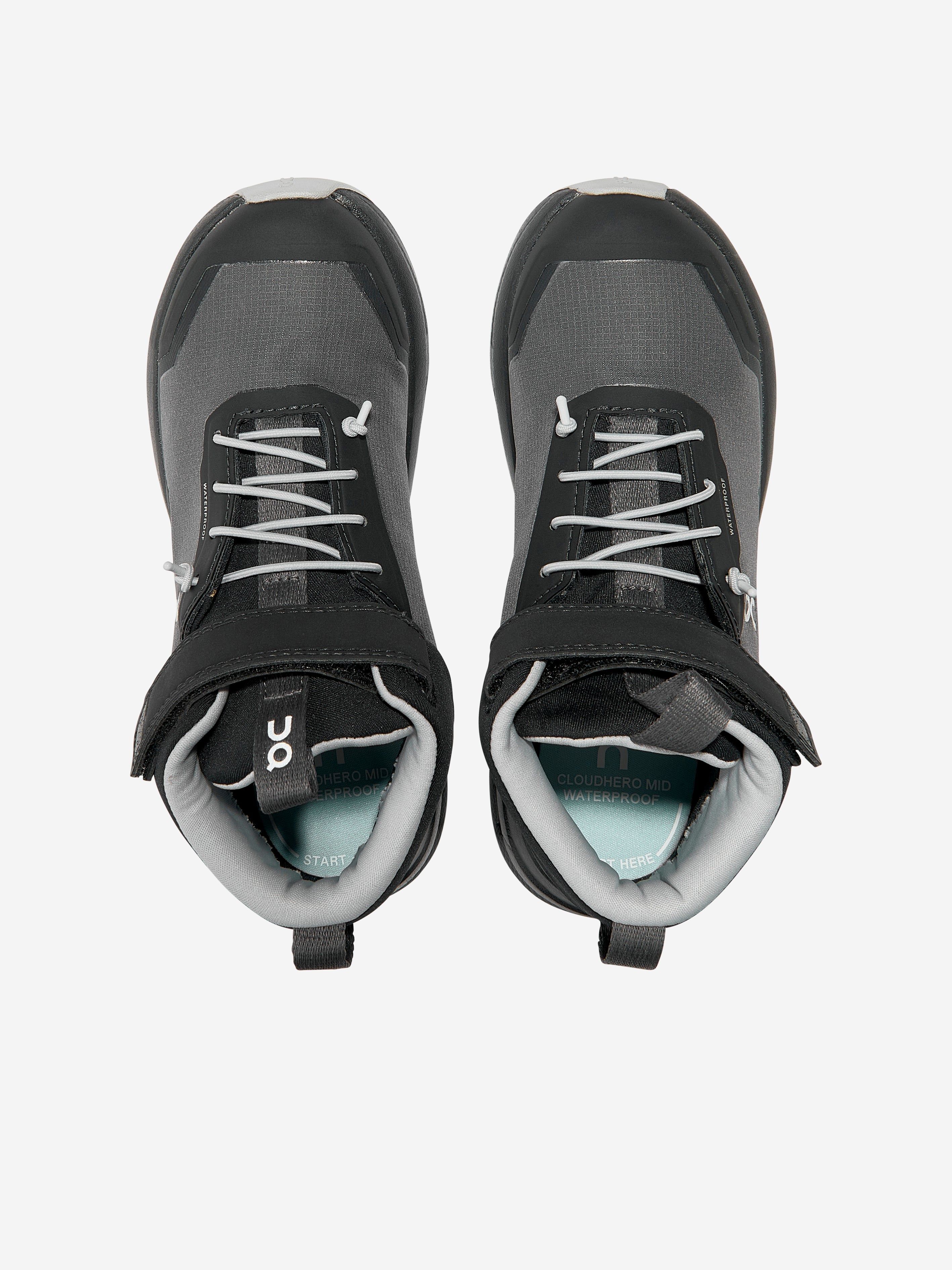 Kids Cloudhero Mid Waterproof Trainers in Grey