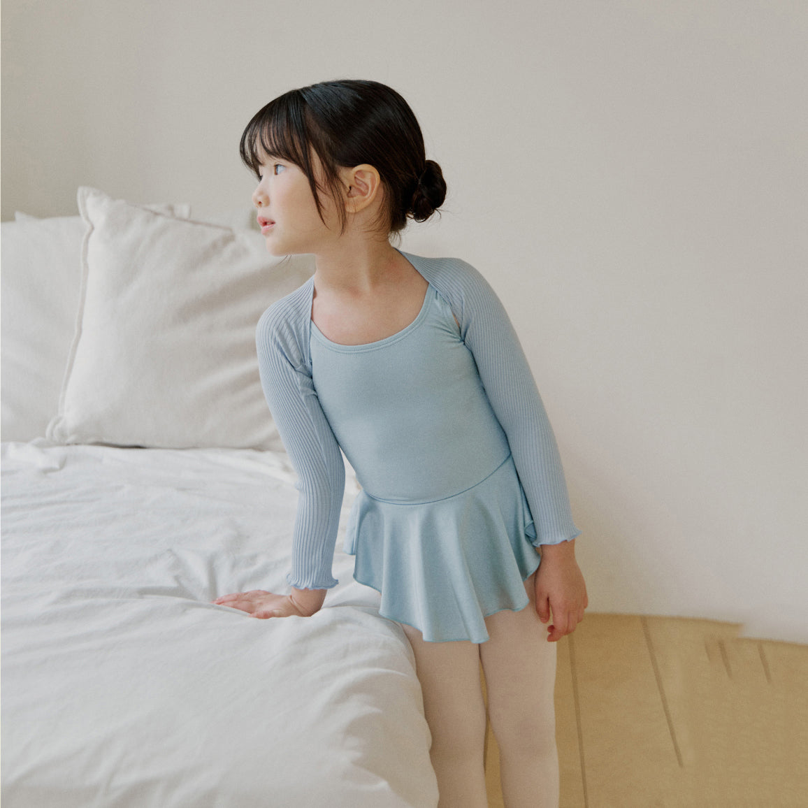 Girls Blue Ballet Shoulder Warmer