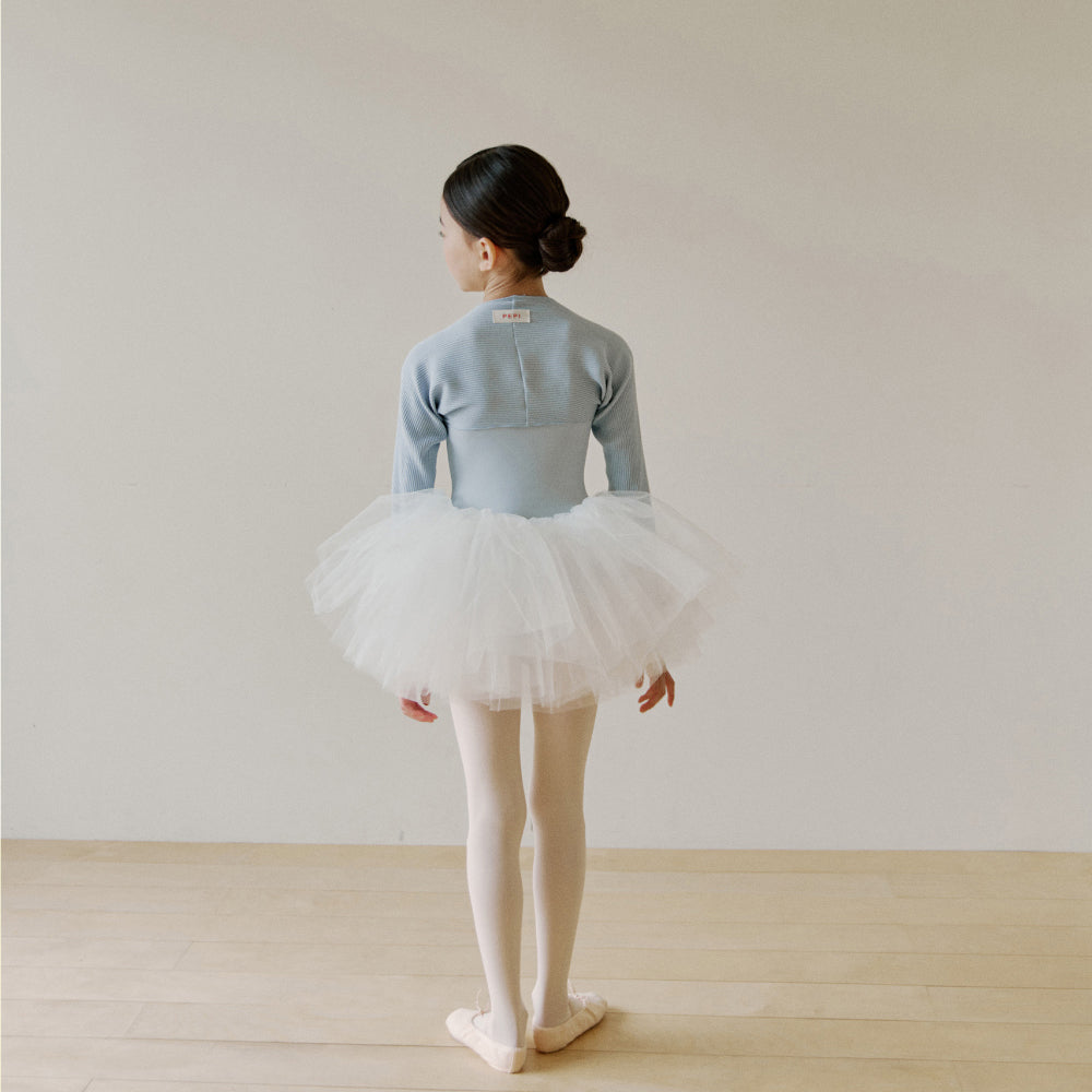 Girls Blue Ballet Shoulder Warmer