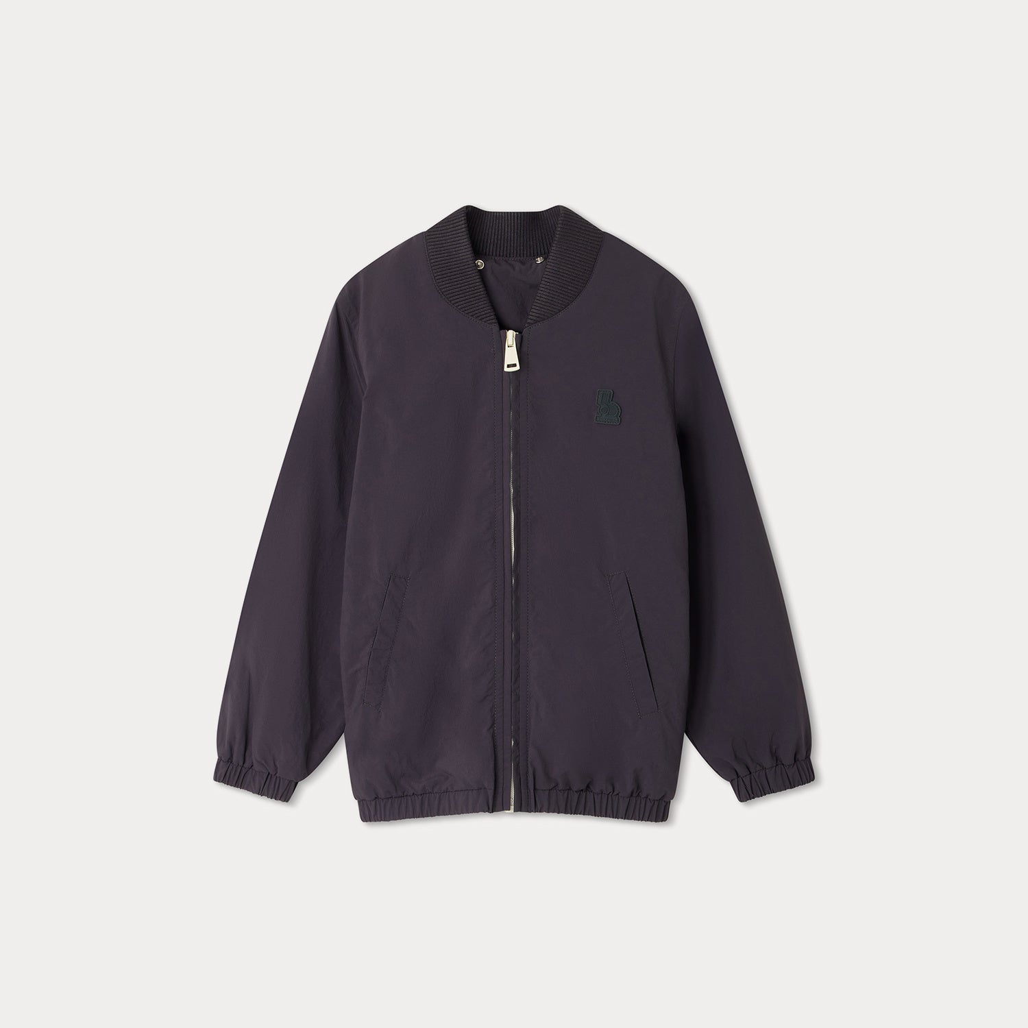 Boys Navy Zip-Up Jacket