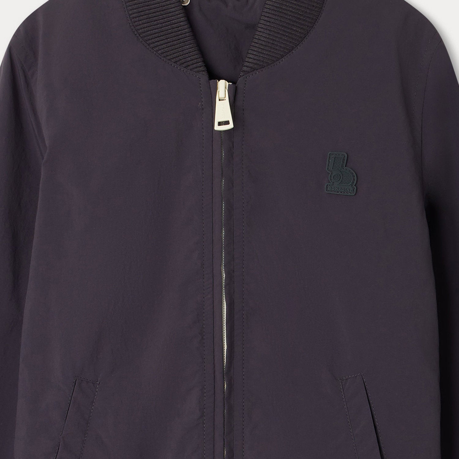 Boys Navy Zip-Up Jacket