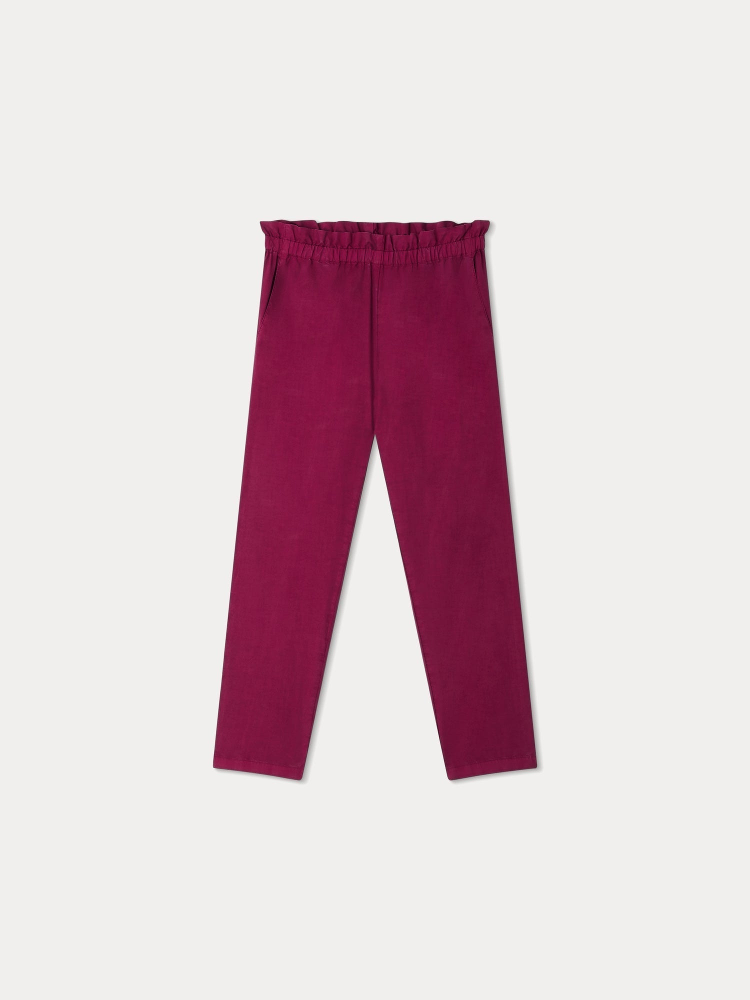 Boys & Girls Purple Cotton Trousers