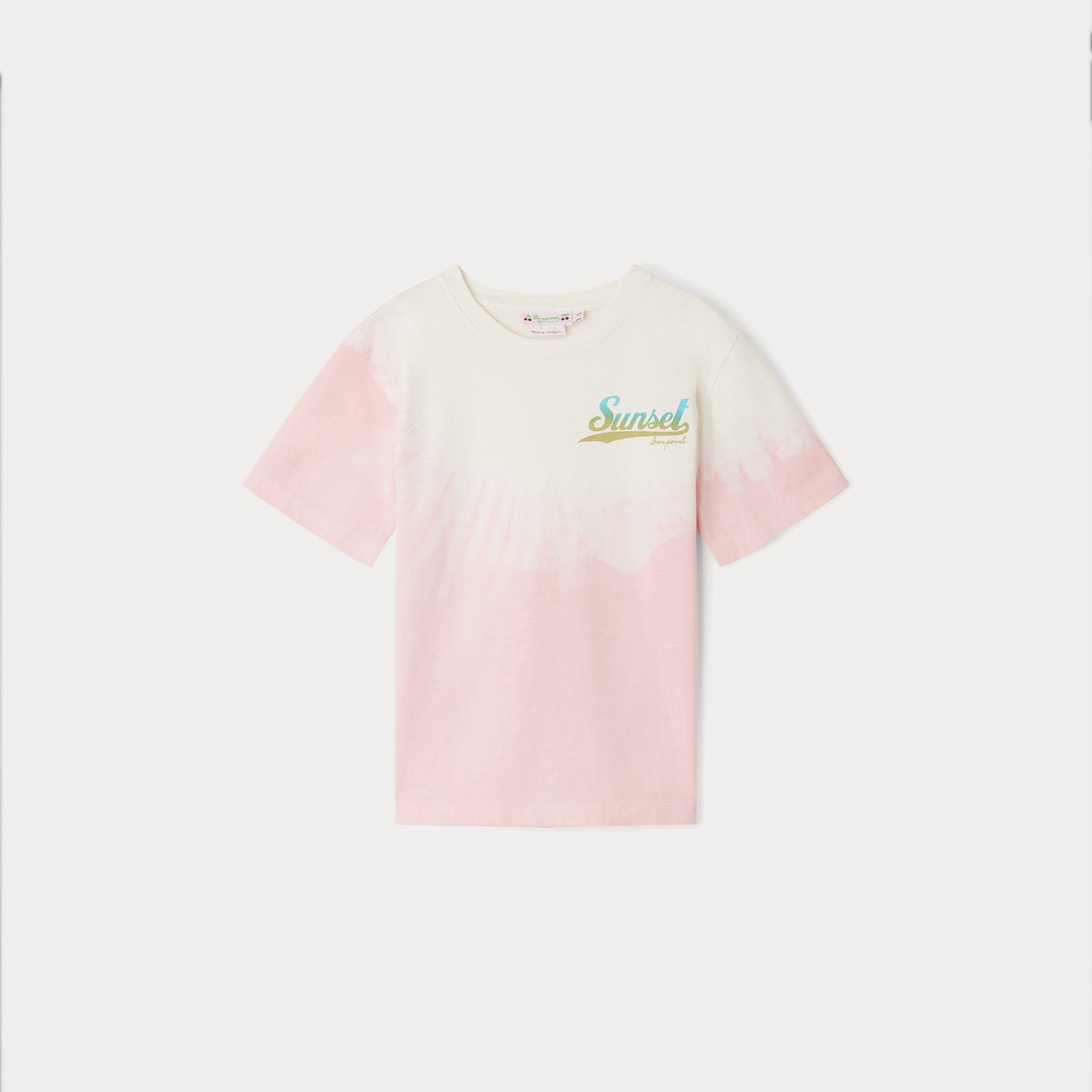 Girls Pink Cotton T-Shirt