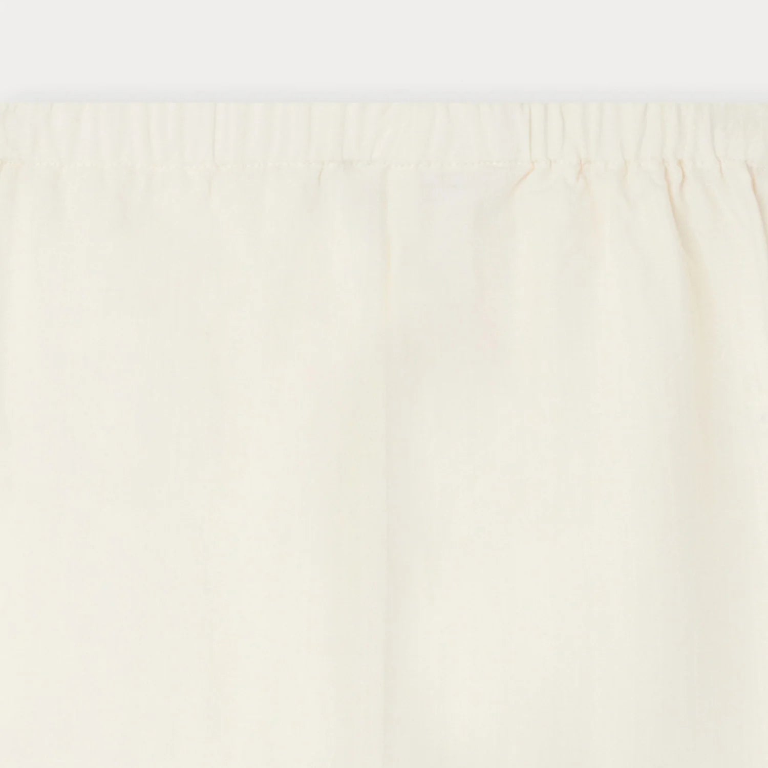 Baby Boys & Girls White Cotton Trousers