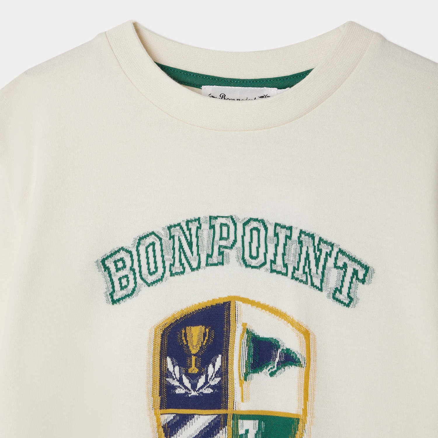Boys White Logo Cotton T-Shirt