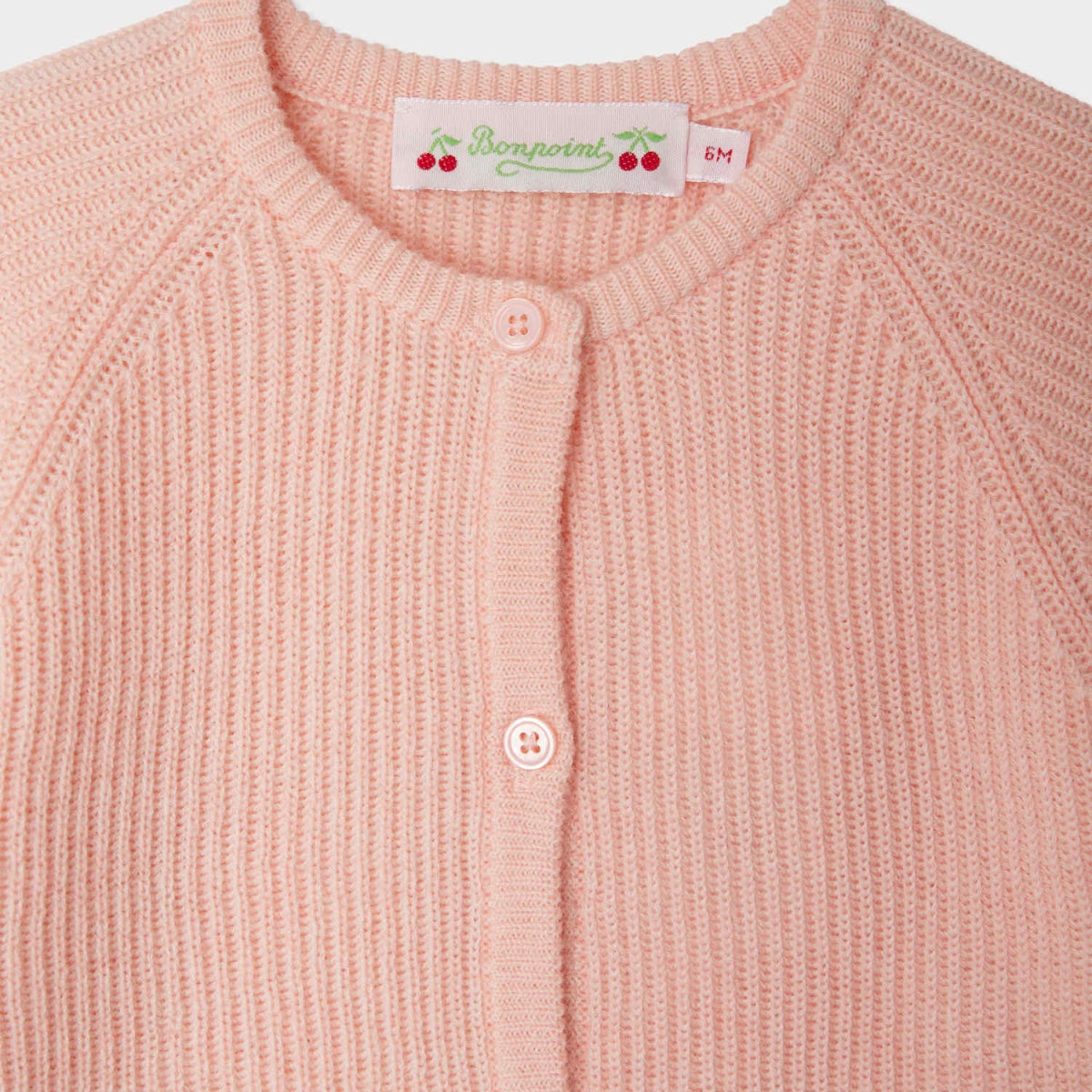 Baby Girls Pink Wool Cardigan