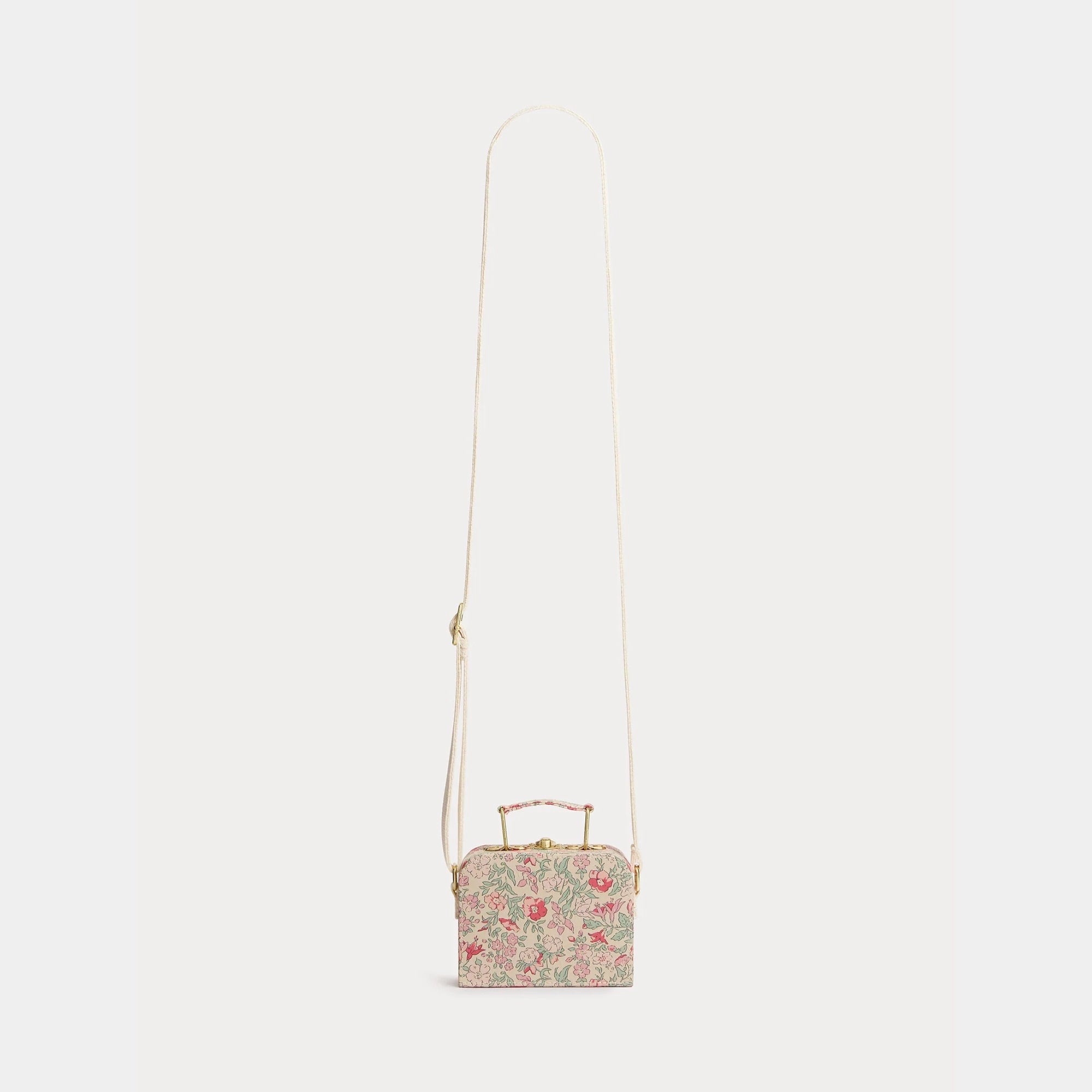 Girls Pink Floral Shoulder Bag(12.5 x 9.5 x 5.5 cm)