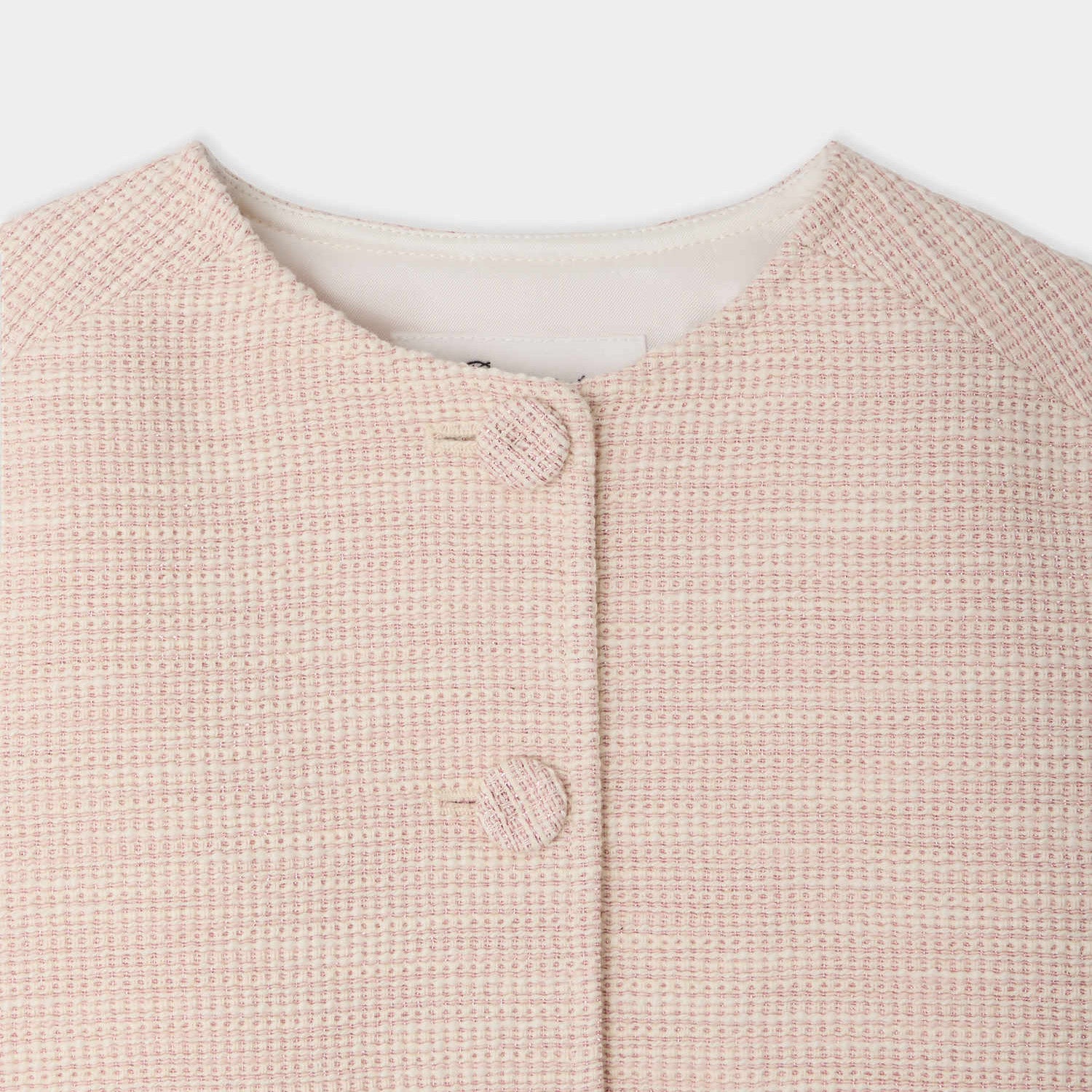 Girls Rose Pink Cotton Jacket