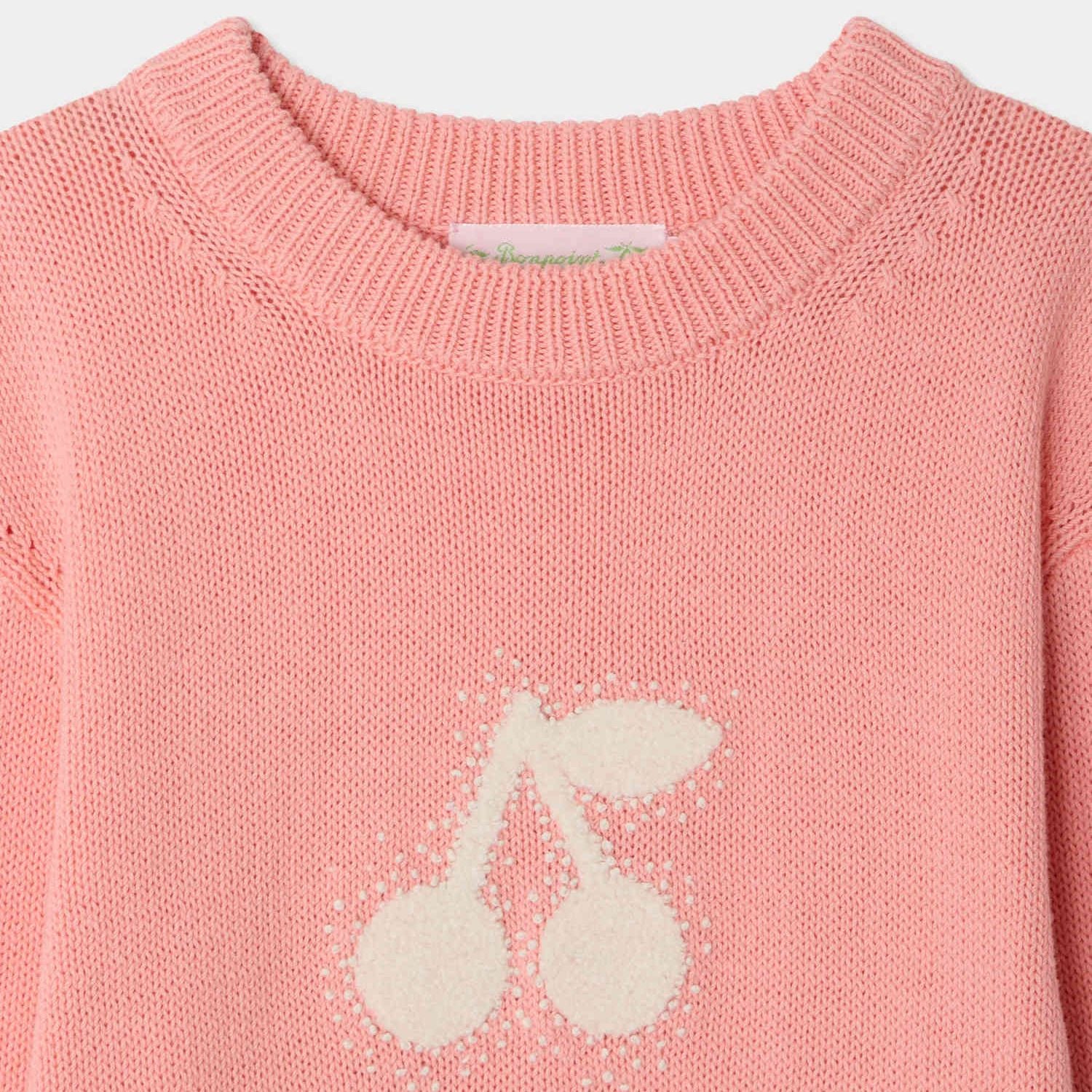 Girls Pink Cotton Sweater