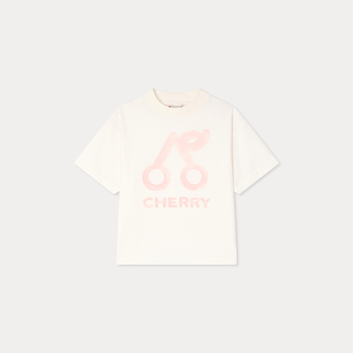 Girls White Logo Cotton T-Shirt