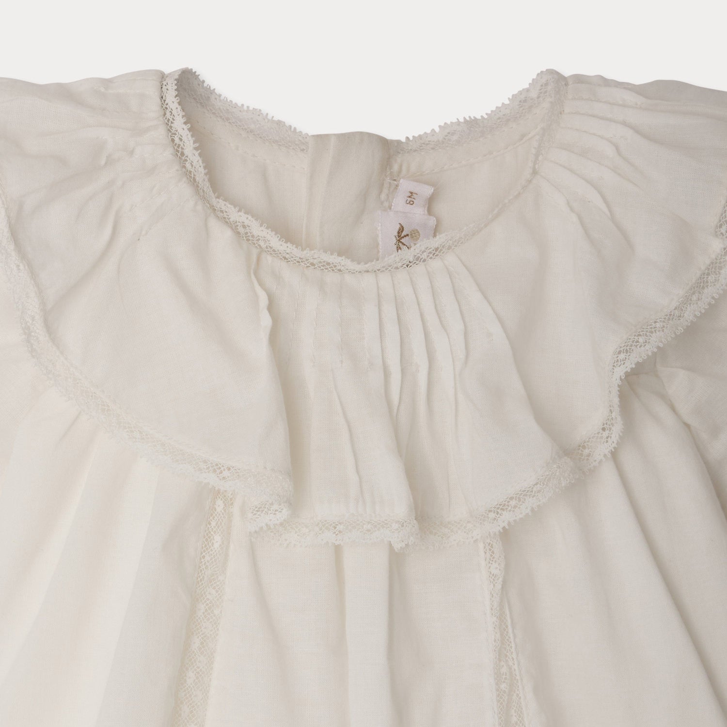 Baby Girls White Cotton Dress Set