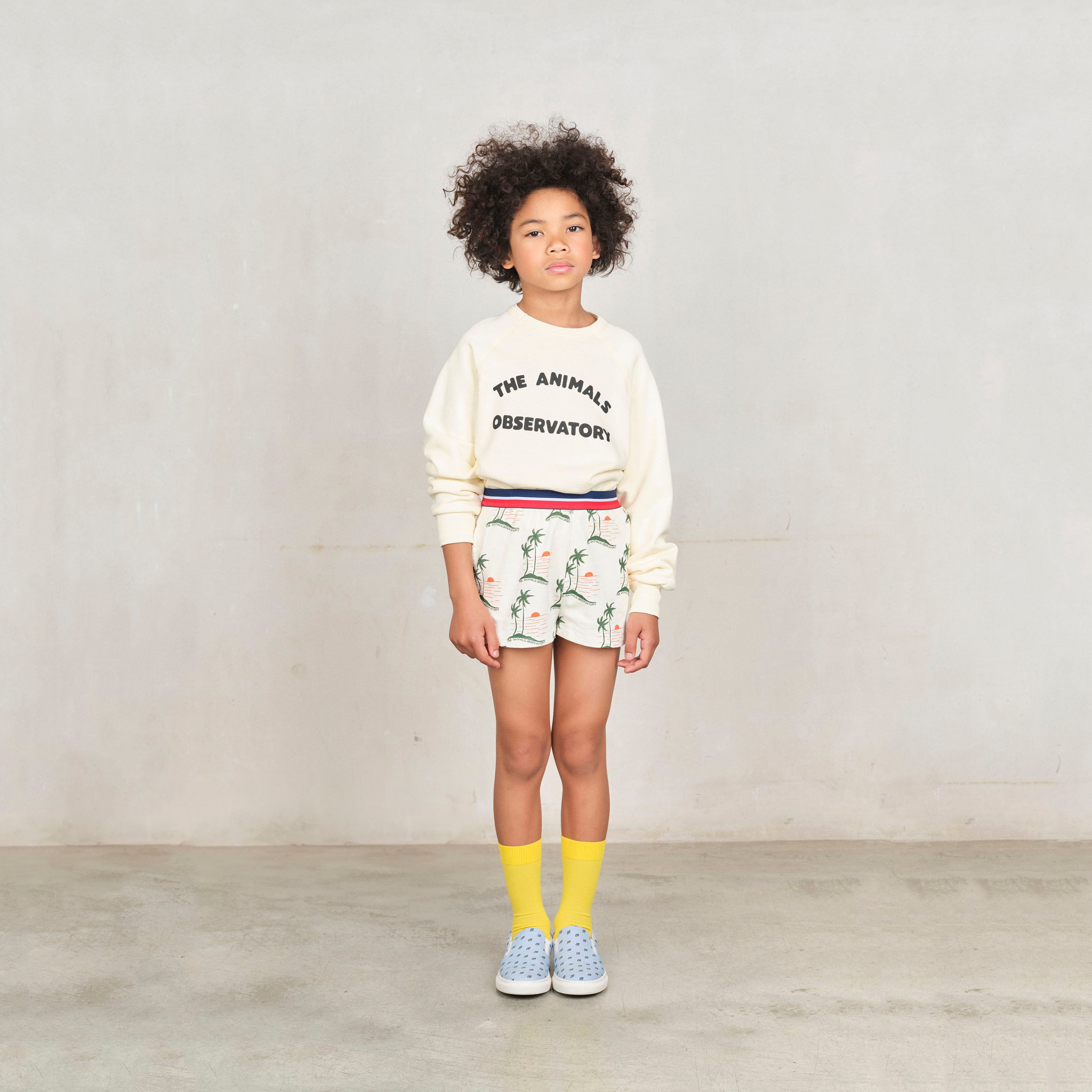 Boys & Girls White Printed Cotton Sweatshirt