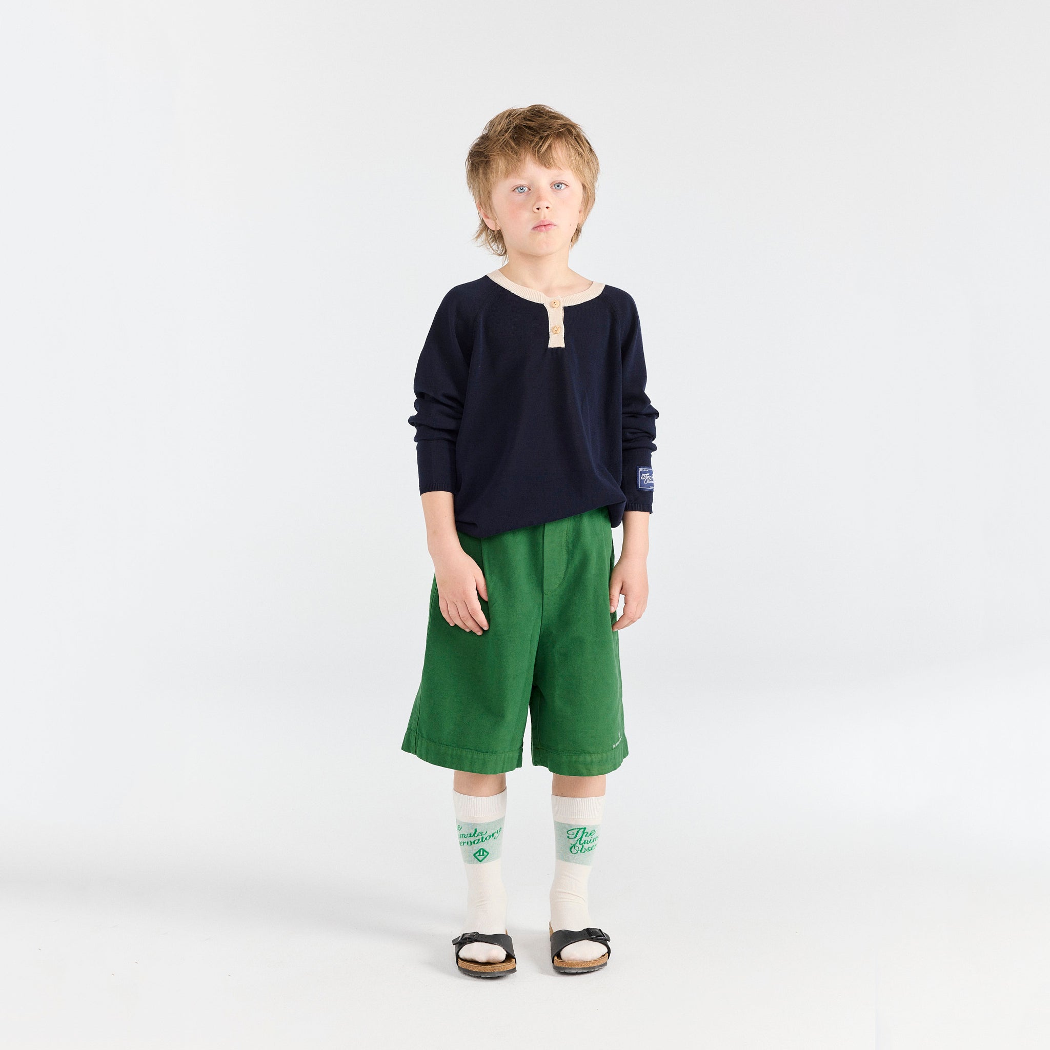Boys & Girls Dark Blue Cotton Sweater
