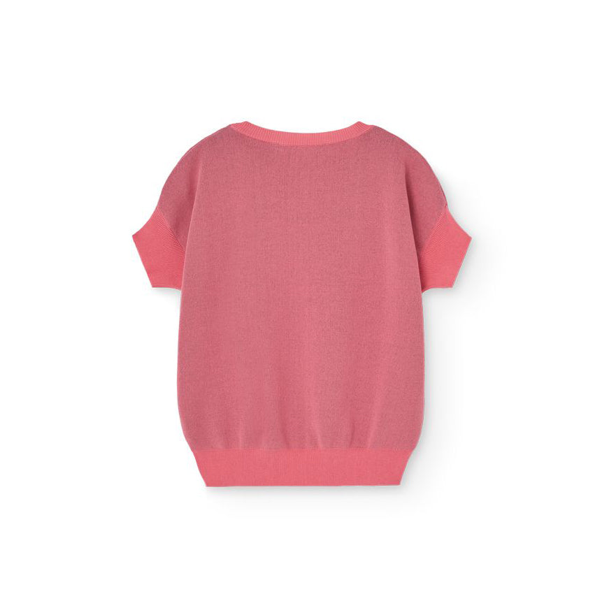 Boys & Girls Pink Cotton Knit Sweater
