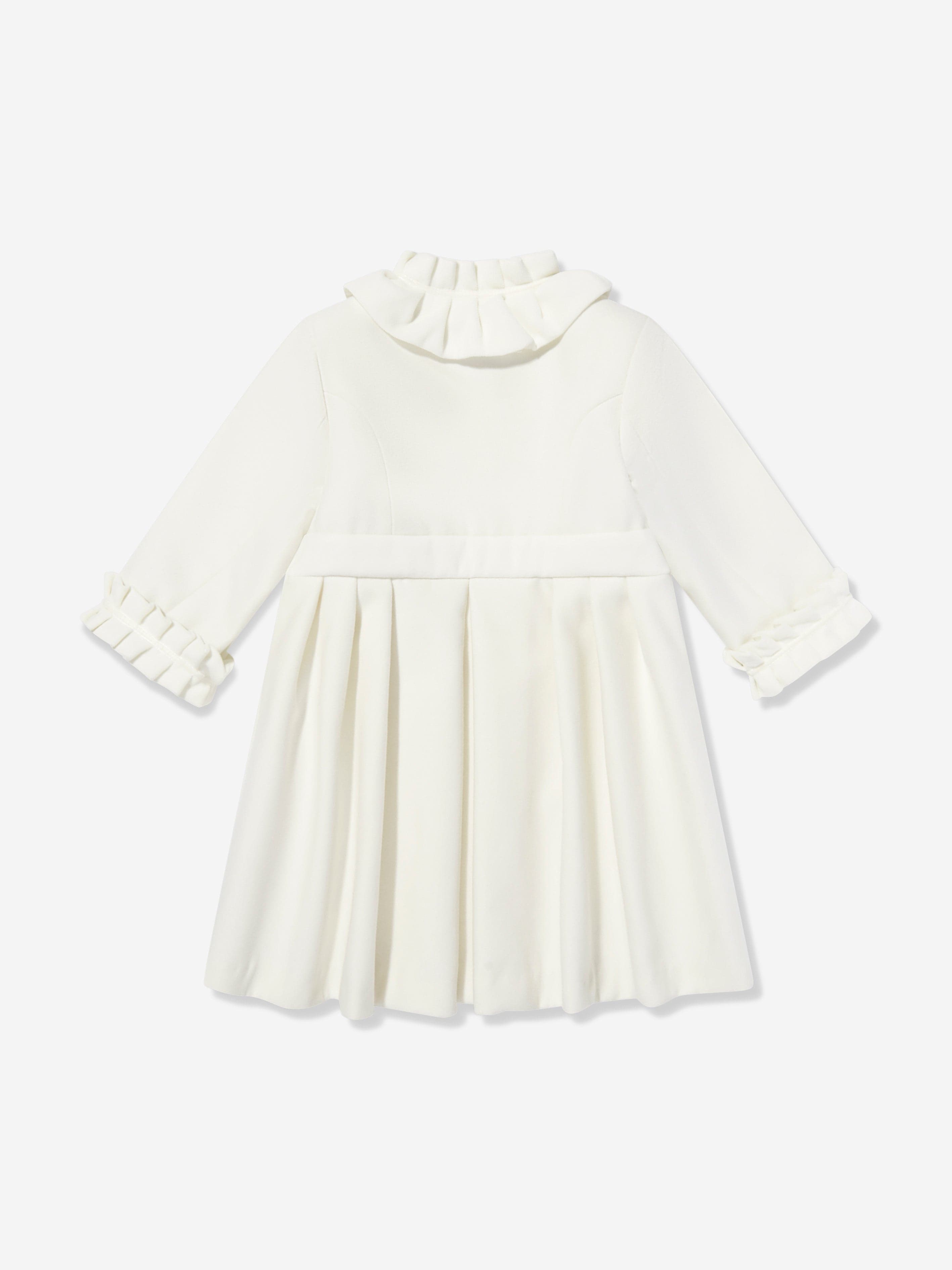 Girls Coat and Hat Set in Ivory