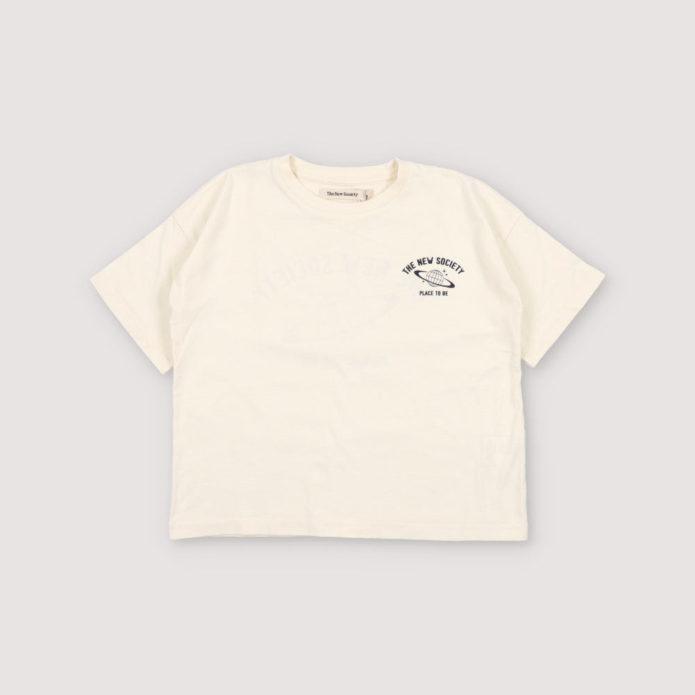 Boys & Girls White Cotton T-Shirt