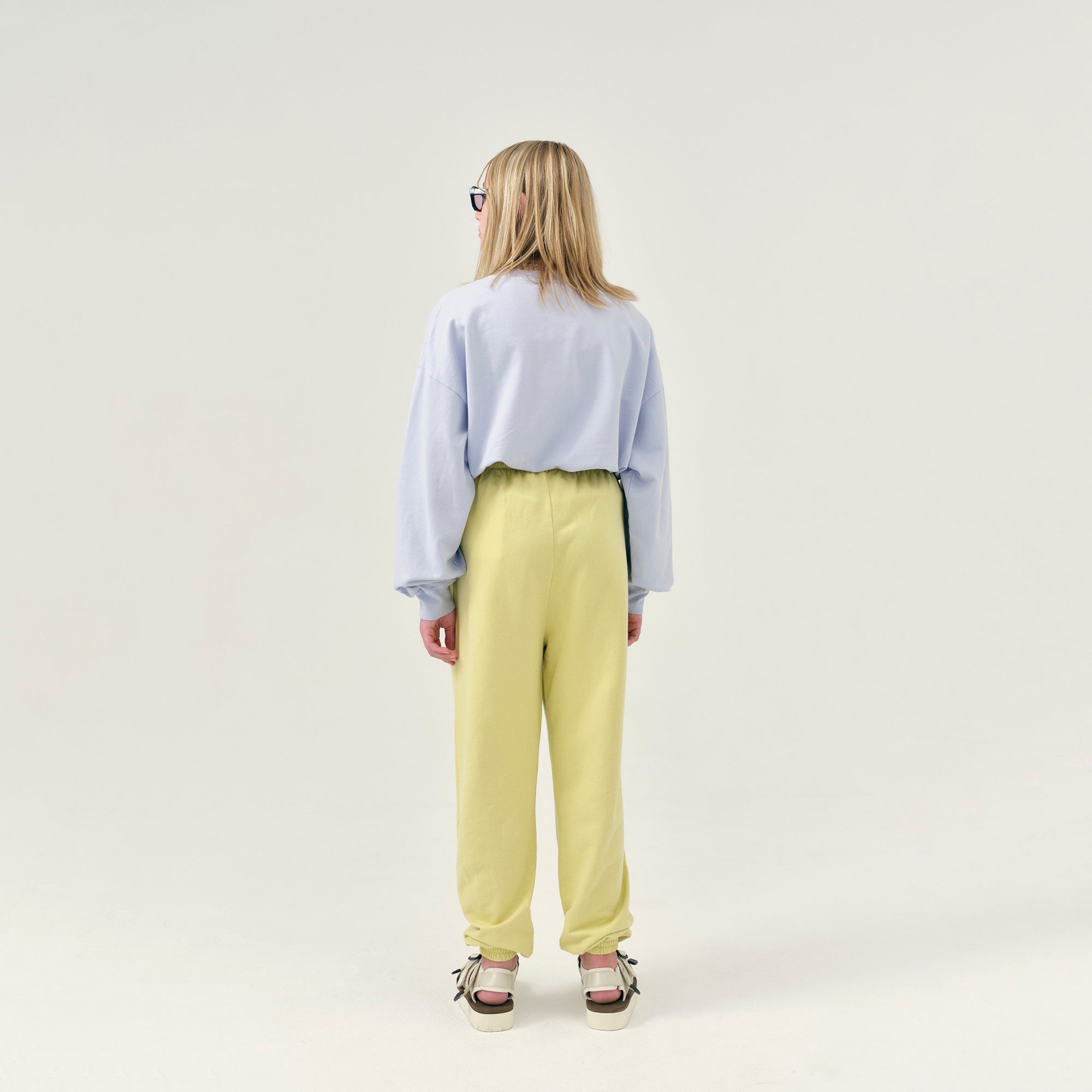 Boys & Girls Yellow Cotton Trousers