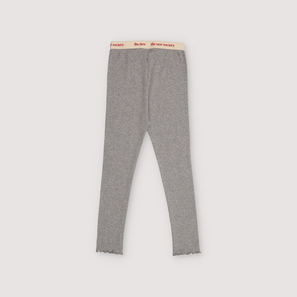 Girls Grey Cotton Leggings